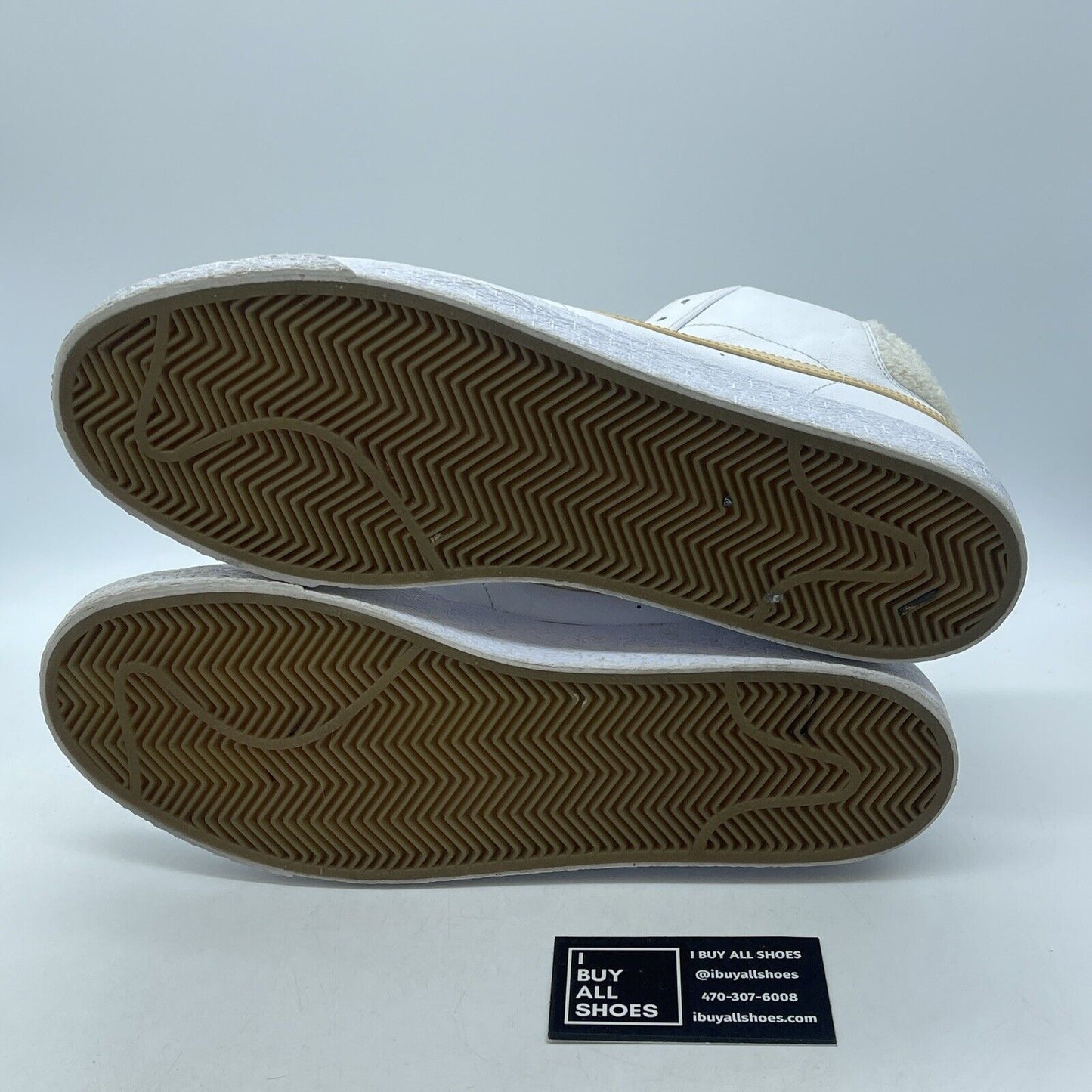 Size 13 - Nike Blazer SB Mid Core Gold Yellow White Leather (CJ6983-102)