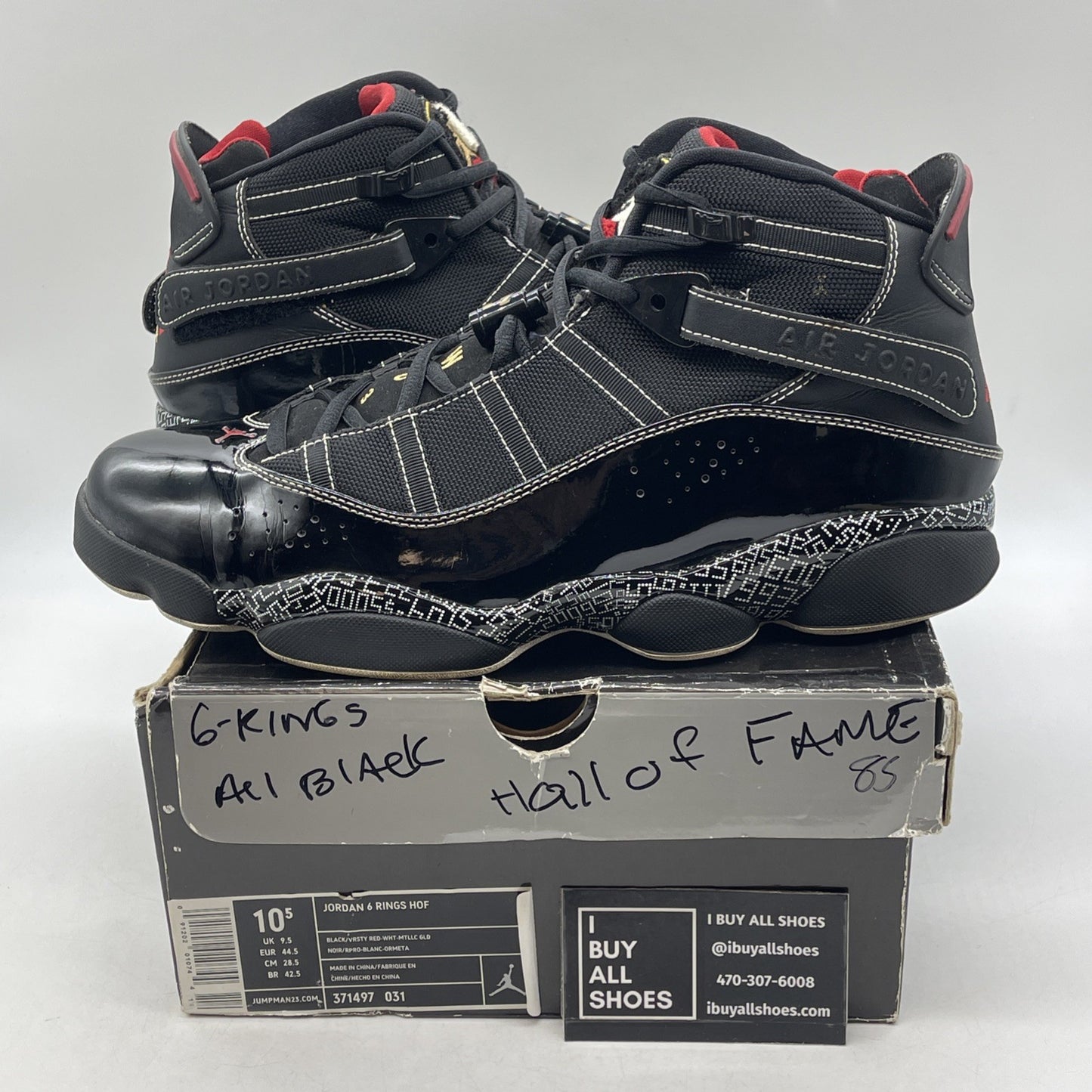 Size 10.5 - Air Jordan 6 Rings Hall Of Fame (371497-031)