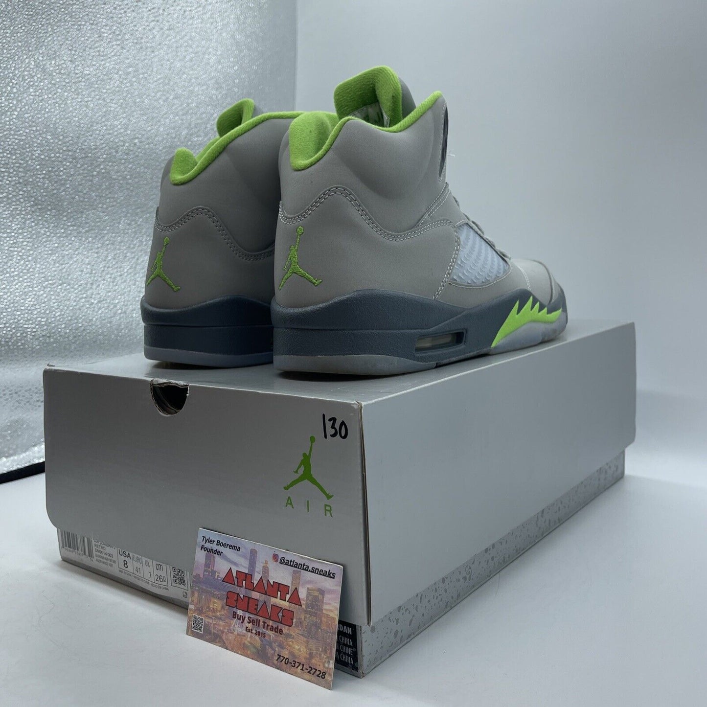 Size 8 - Jordan 5 Retro Green Bean Grey (DM9014-003)