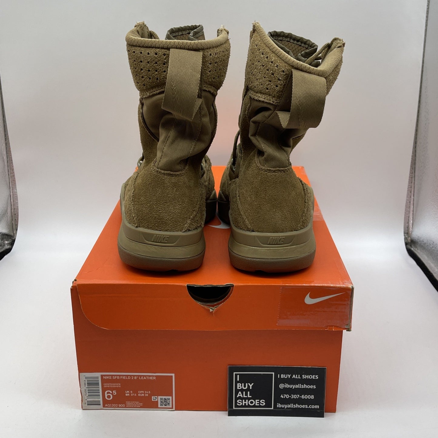Size 6.5 - Nike SFB Field 2 8 Inch Leather Coyote Brown Suede (AQ1202-900)