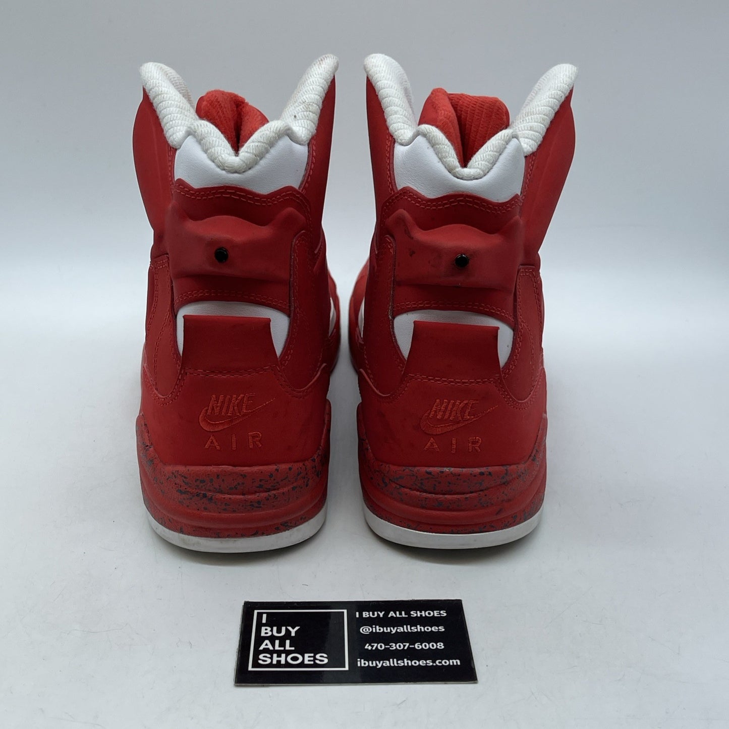 Size 9.5 - Nike Air Command Force University Red White Suede (684715-600)