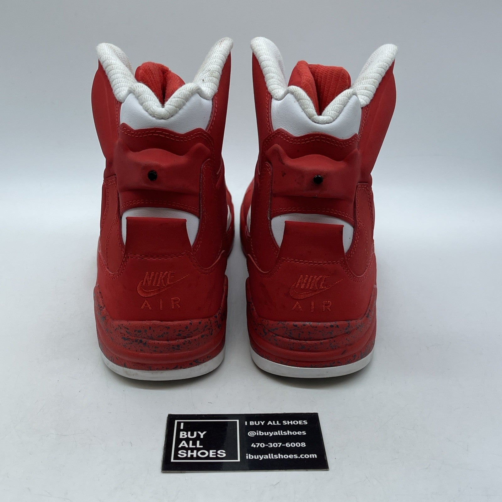 Size 9.5 - Nike Air Command Force University Red White Suede (684715-600)