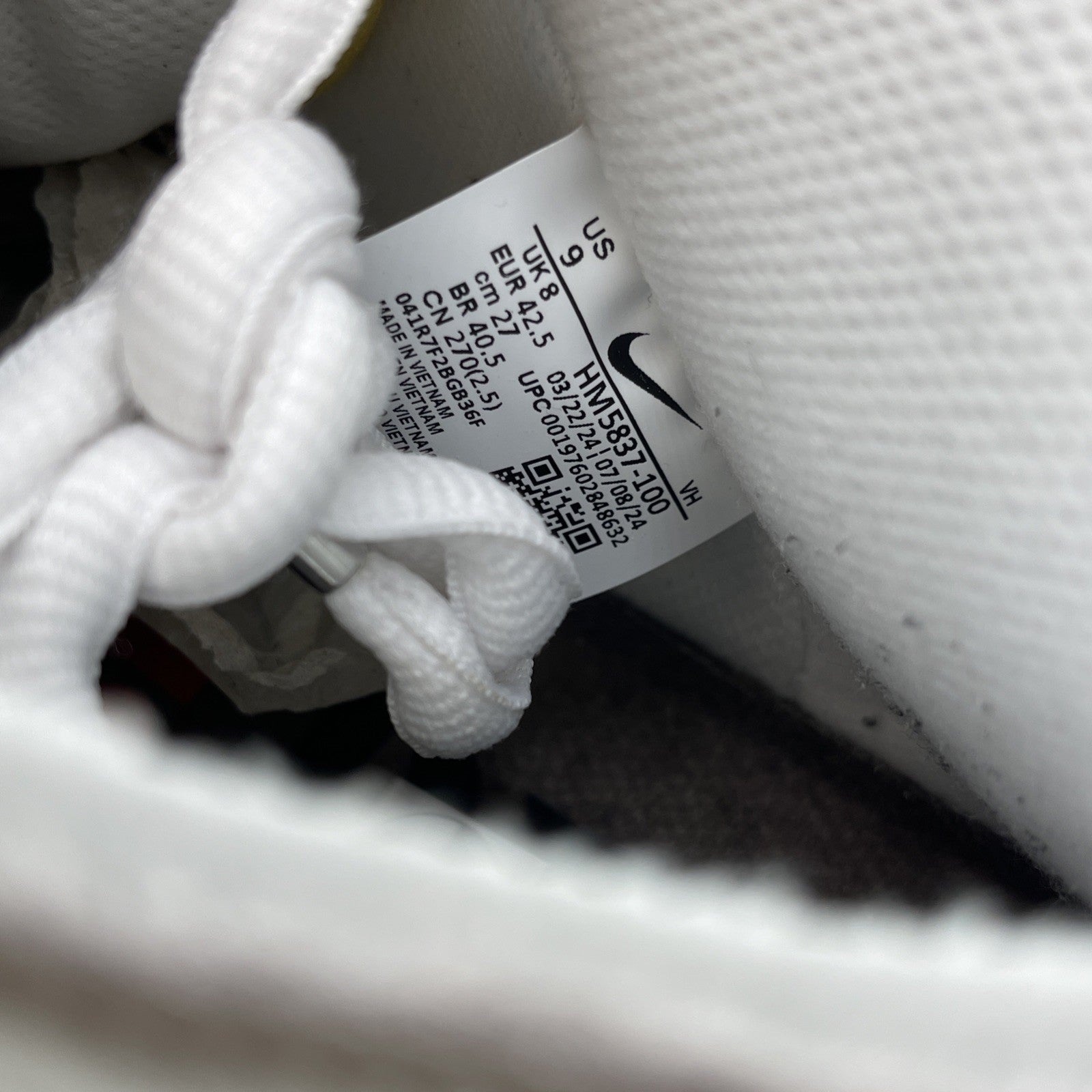 Size 9 - Nike AntiHero x Dunk SB High White Black Suede Leather (HM5837-100)