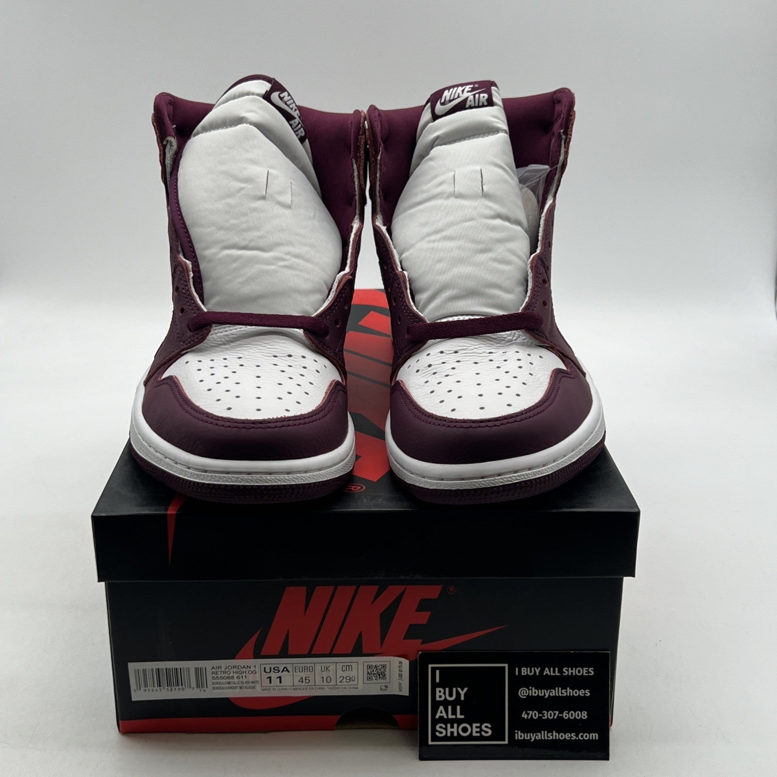 Size 11 - Air Jordan 1 Retro High OG Bordeaux (555088-611)