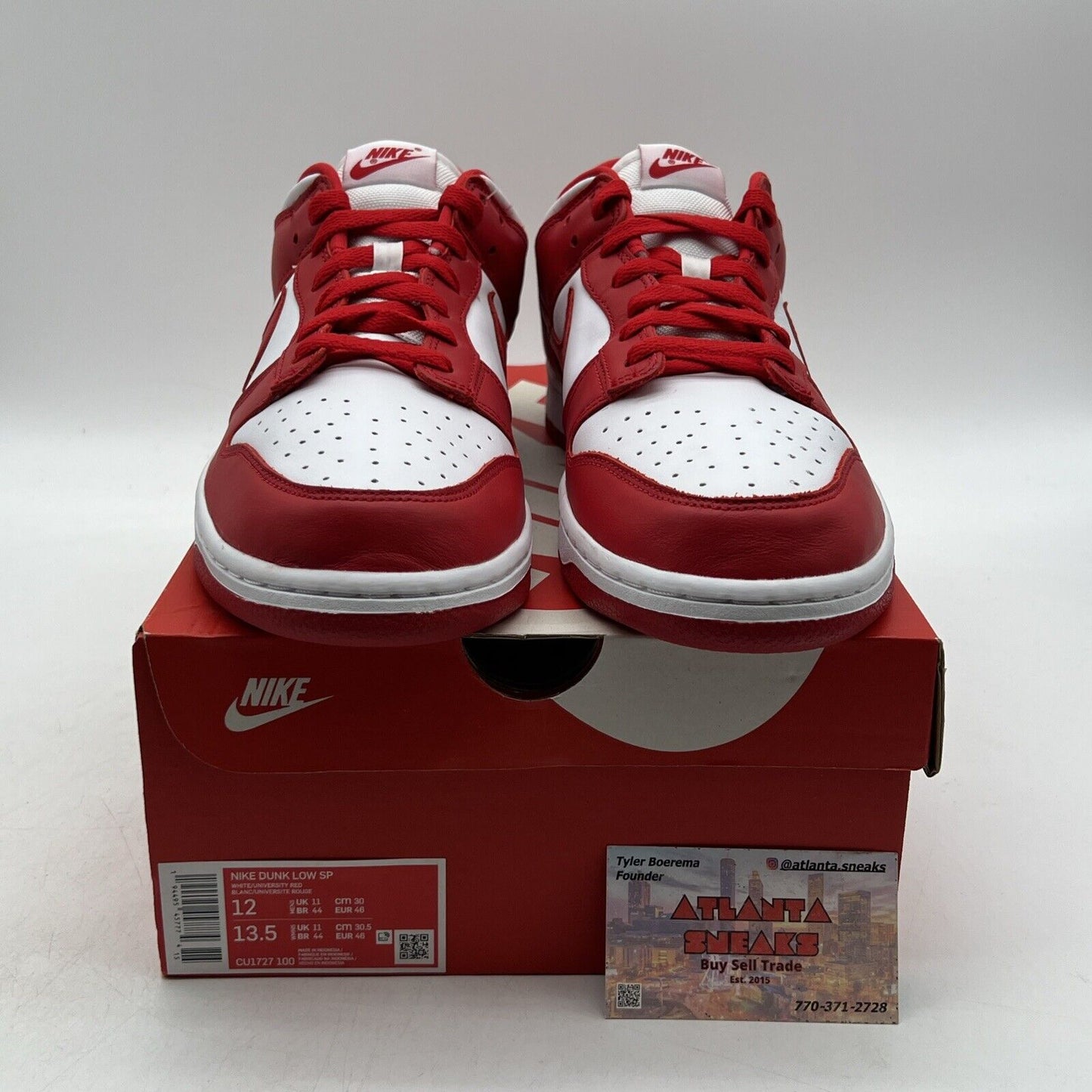 Size 12 - Nike Dunk Retro SP Low St. John's Red White Leather (CU1727-100)