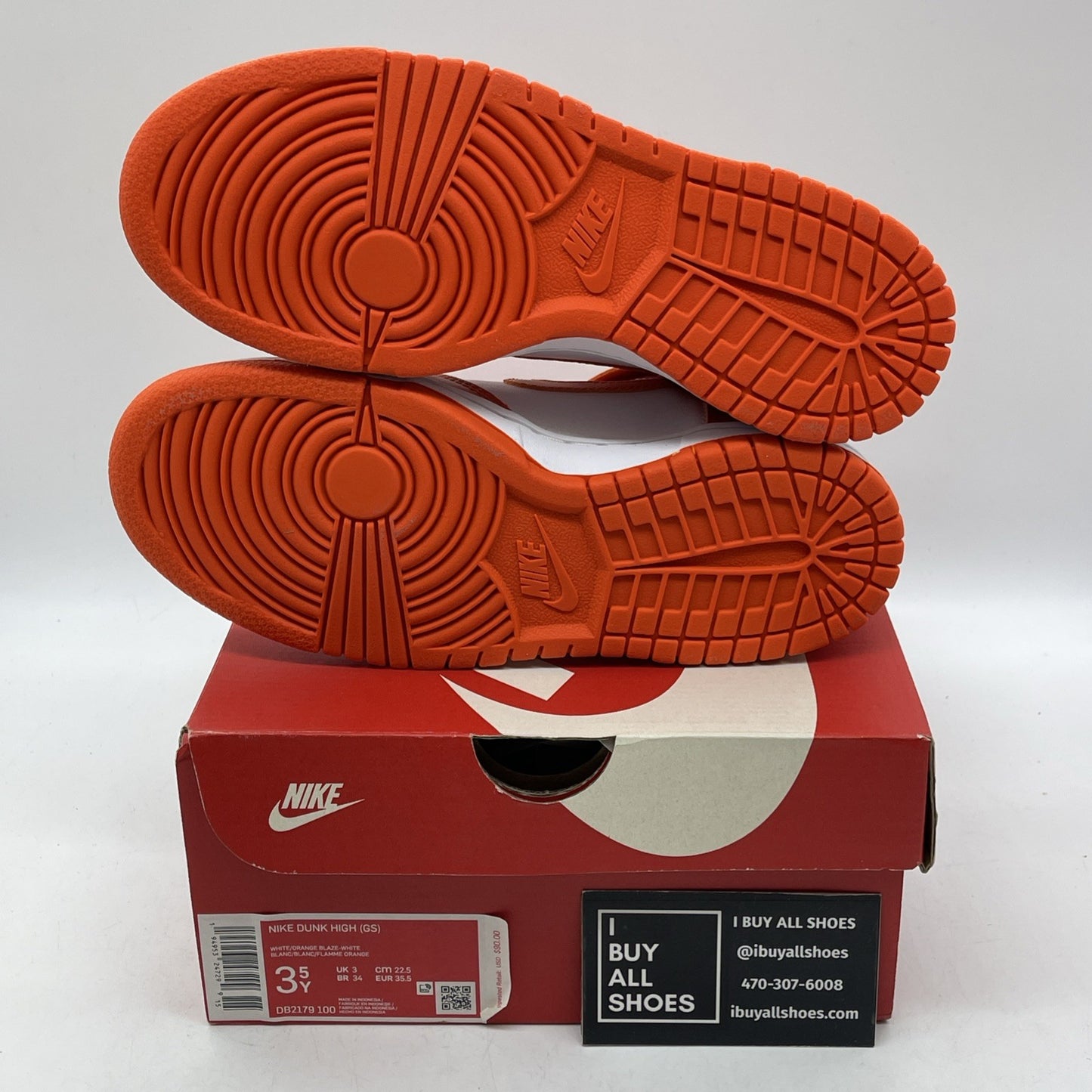 Size 3.5Y - Nike Dunk High SP  Syracuse Orange Preschool GS (DD2314-100)