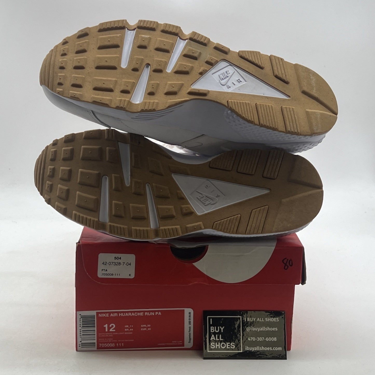 Size 12 - Nike Air Huarache Run PA Ostrich Gum (705008-111)
