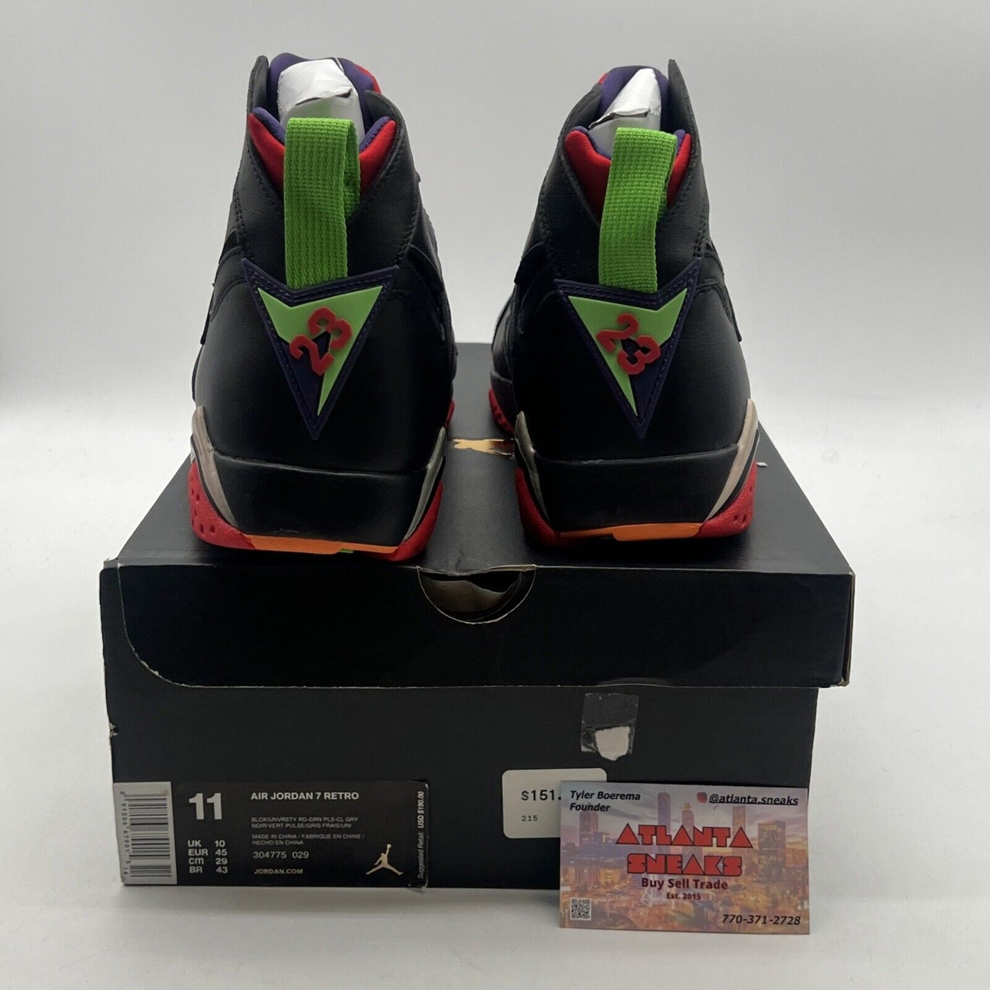 Size 11 - Air Jordan 7 Retro Marvin the Martian (304775-029)