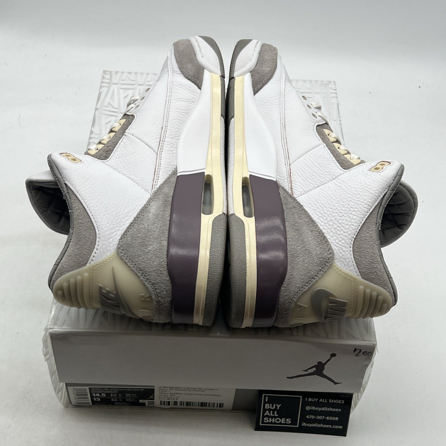 Size 14.5 - Jordan 3 Retro SP x A Ma Maniere Low Raised By Women W (DH3434-110)