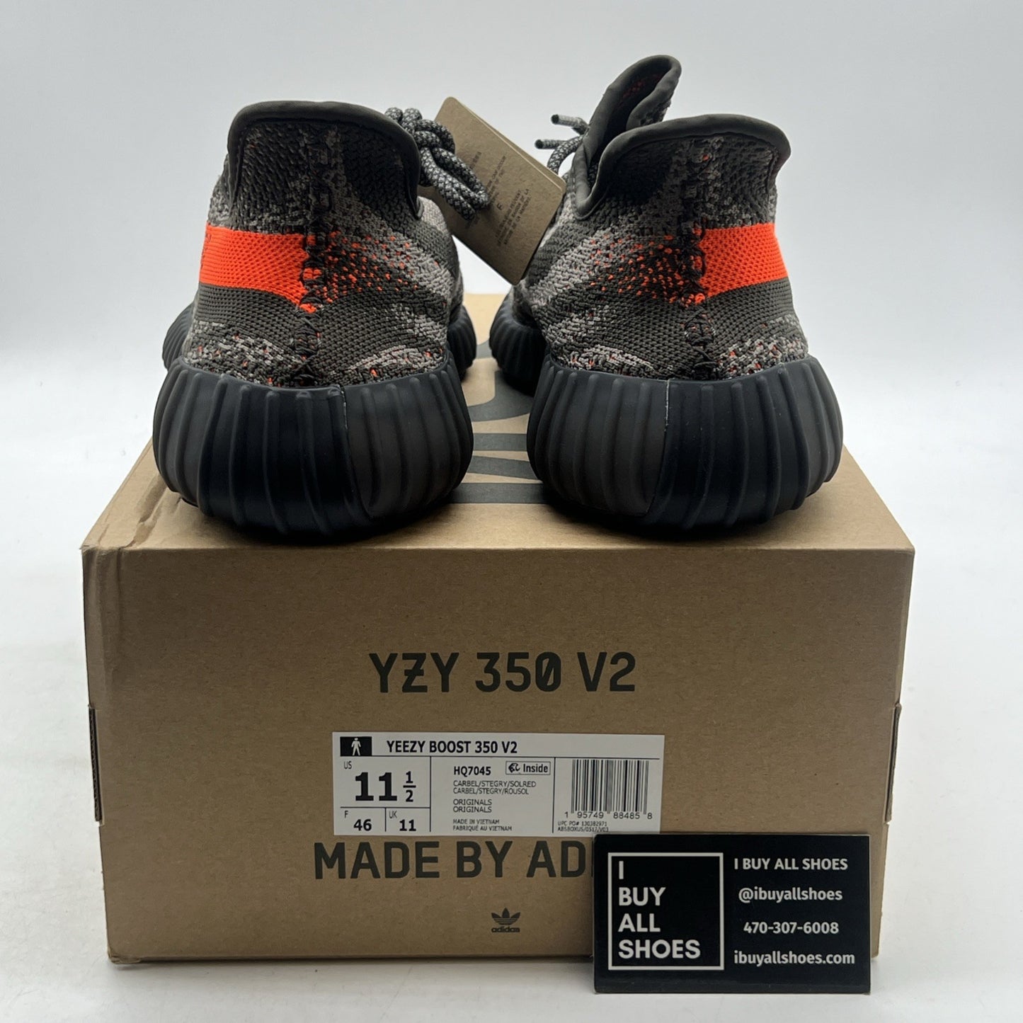 Size 11.5 - adidas Yeezy Boost 350 V2 Low Carbon Beluga (HQ7045)