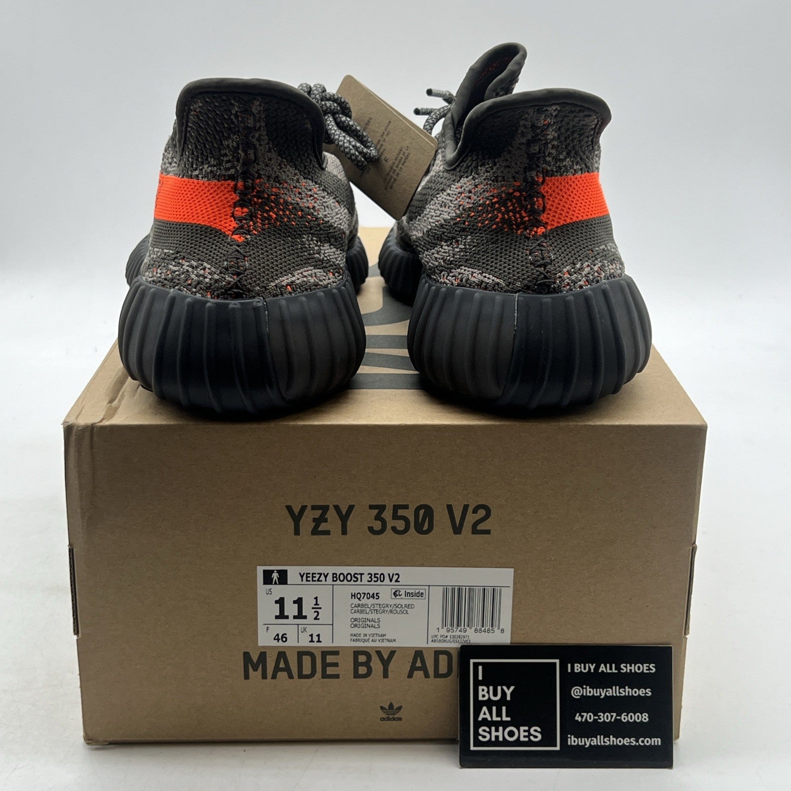 Size 11.5 - adidas Yeezy Boost 350 V2 Low Carbon Beluga (HQ7045)