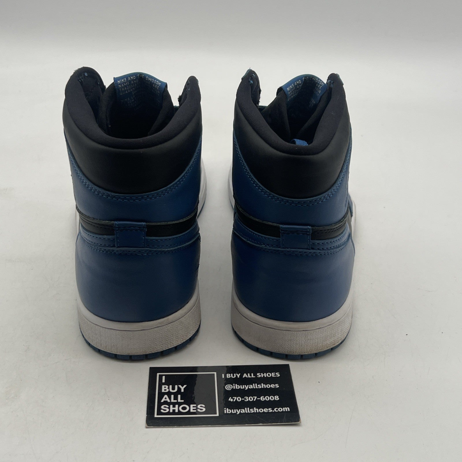 Size 10.5 - Air Jordan 1 Retro OG High Dark Marina Blue (555088-404)