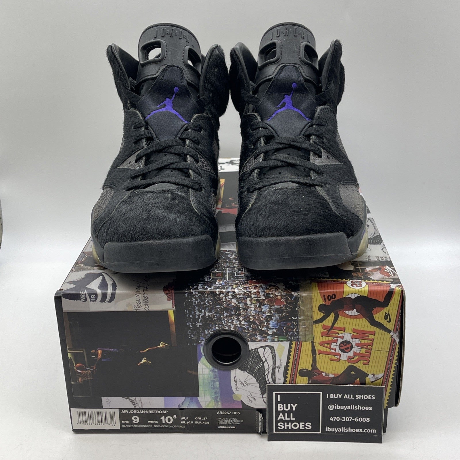 Size 9 - Social Status x Air Jordan 6 Retro Pony Hair (AR2257-005)