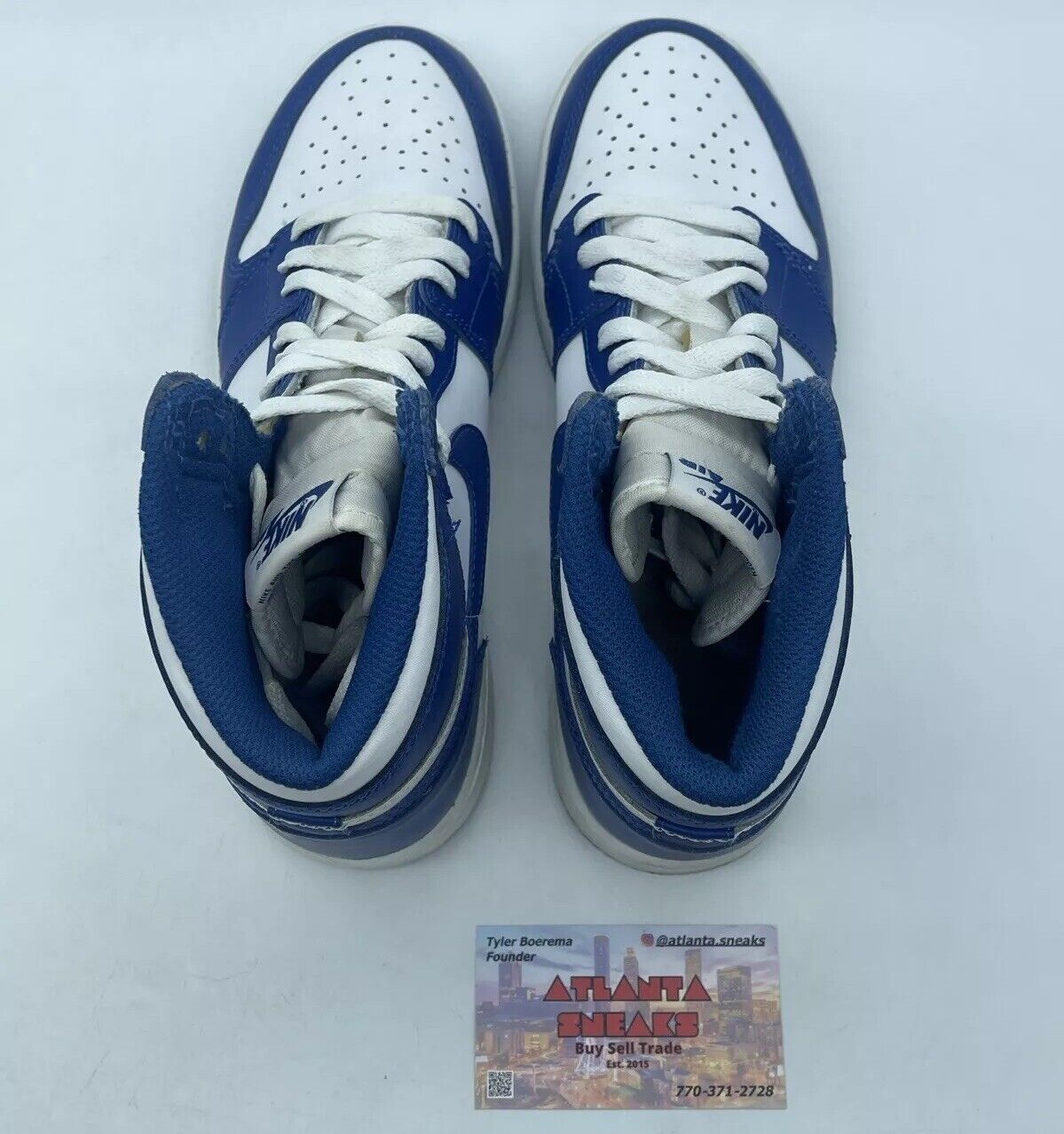 Size 6.5Y (GS) - Jordan 1 OG High Storm Blue White Leather (575441-127)