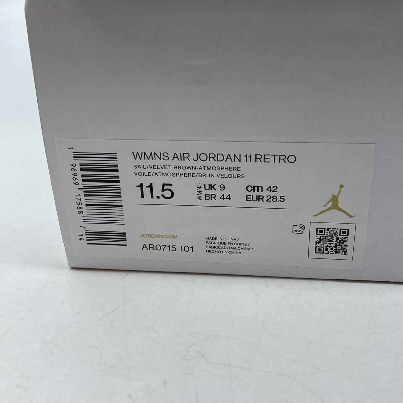 Size 11.5W - Jordan 11 Retro Mid Neapolitan Brown White Leather (AR0715-101)