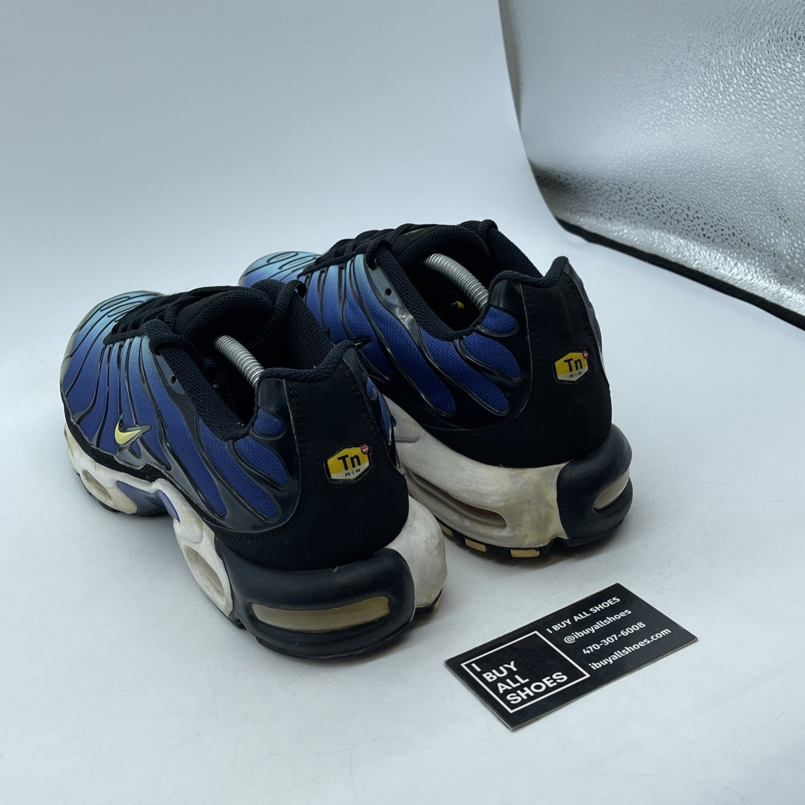 Size 13 - Nike Air Max Plus Hyper Blue Black Suede Leather (604133-475)