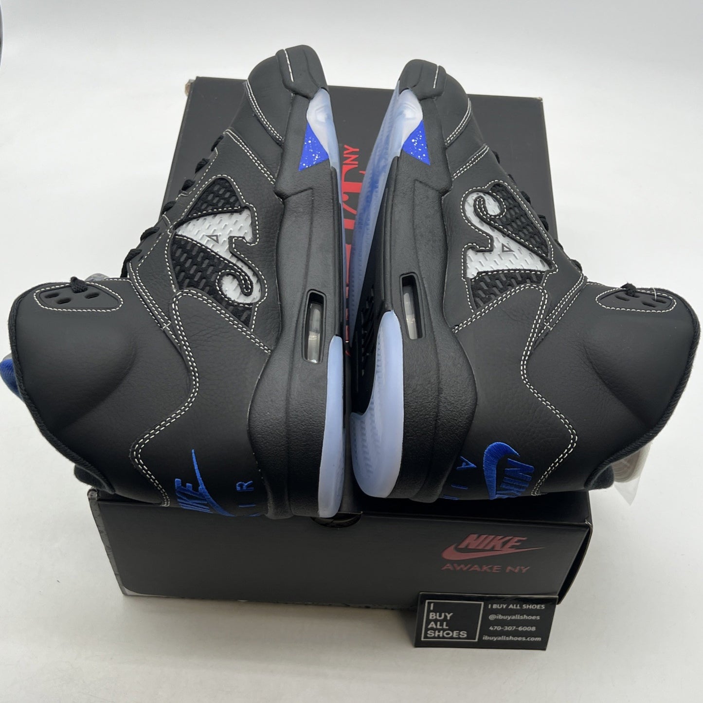 Size 13 - Awake NY x Air Jordan 5 Retro Boro - Racer Blue (DV4982-004)