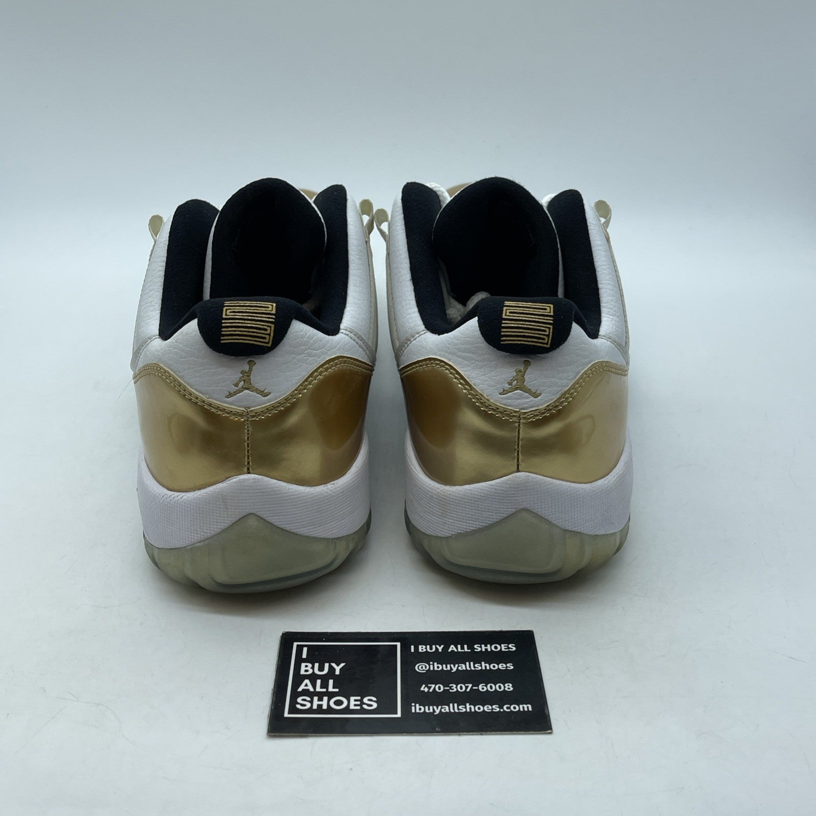 Size 11 - Air Jordan 11 Retro Low Closing Ceremony Gold White (528895-103)