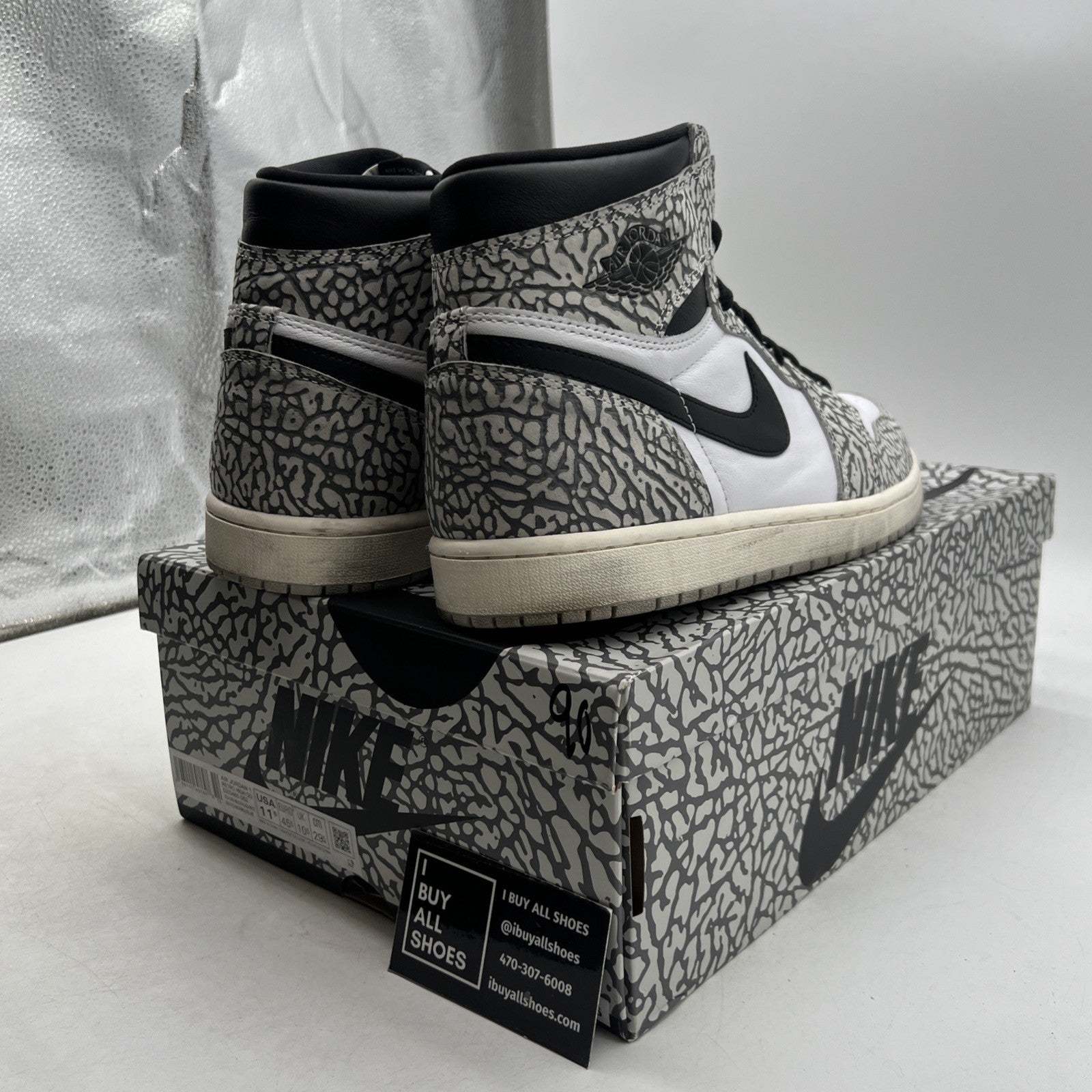 Size 11.5 - Air Jordan 1 Retro OG High White Cement (DZ5485-052)