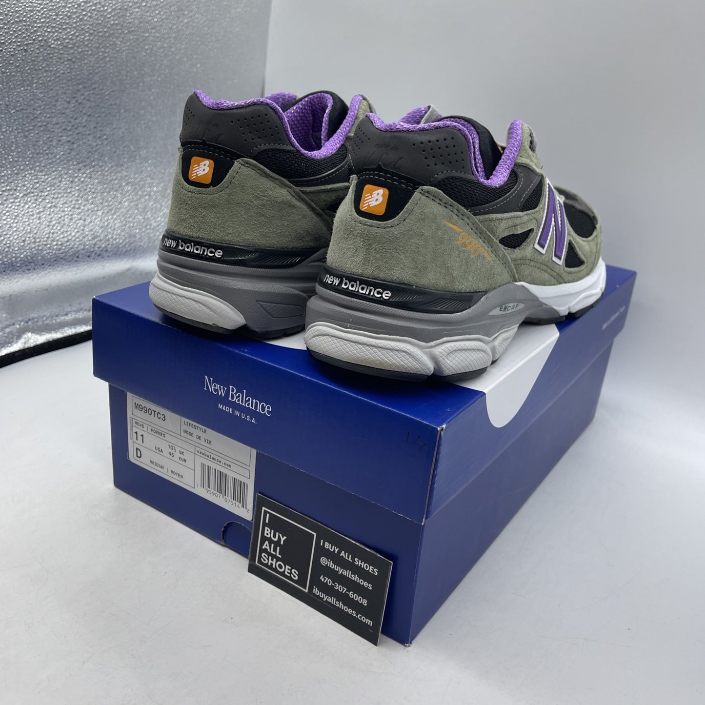 Size 11 - New Balance Teddy Santis x 990v3 Made In USA Olive Leaf (M990TC3)