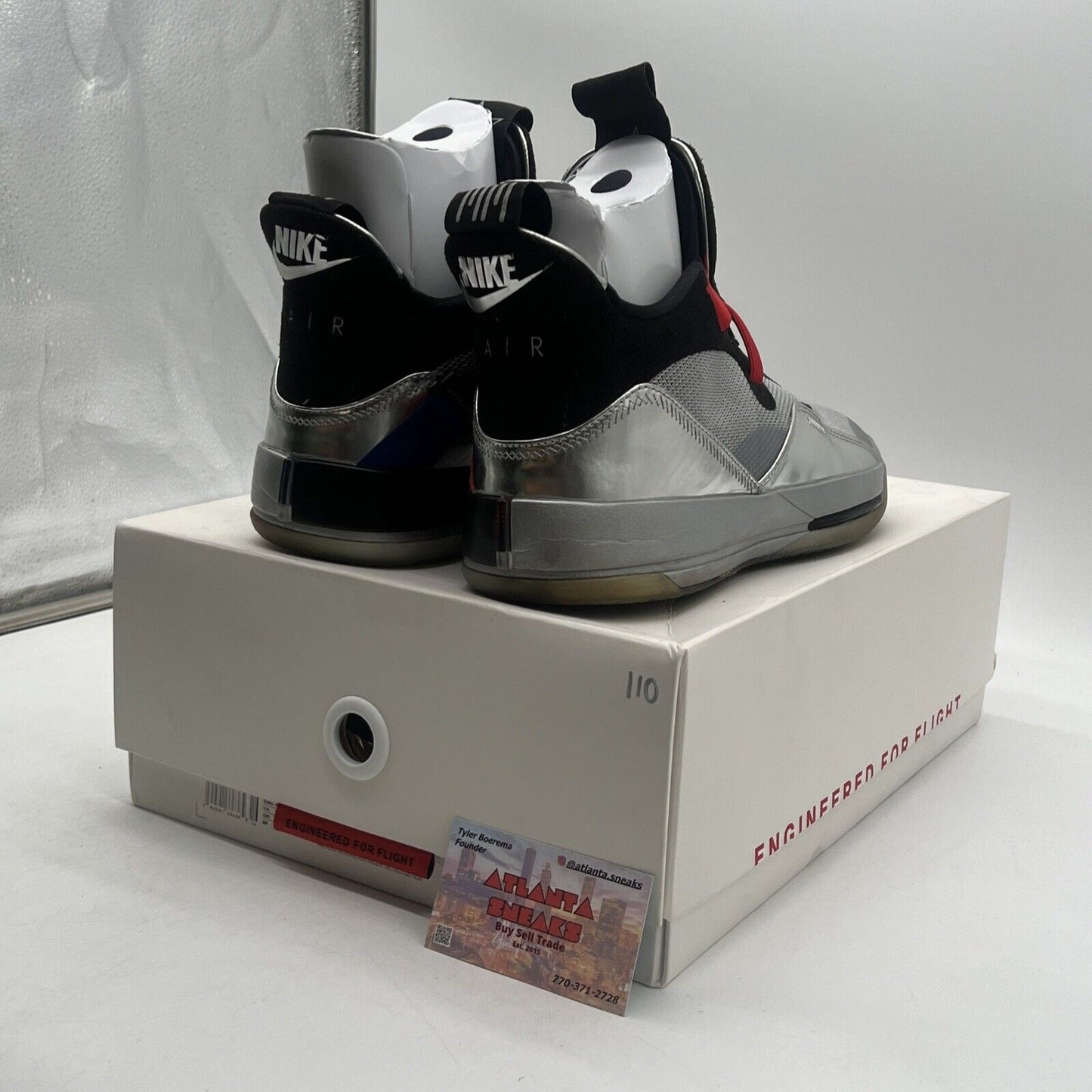Size 11 - Air Jordan 33 All Star Silver Black Suede (AQ8830-005)