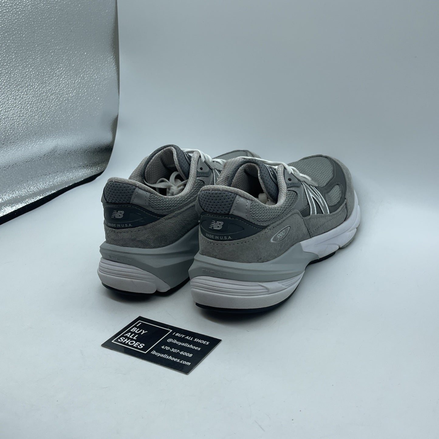 Size 8.5 - New Balance 990v6 Made in USA Castlerock Grey Suede (M990GL6)