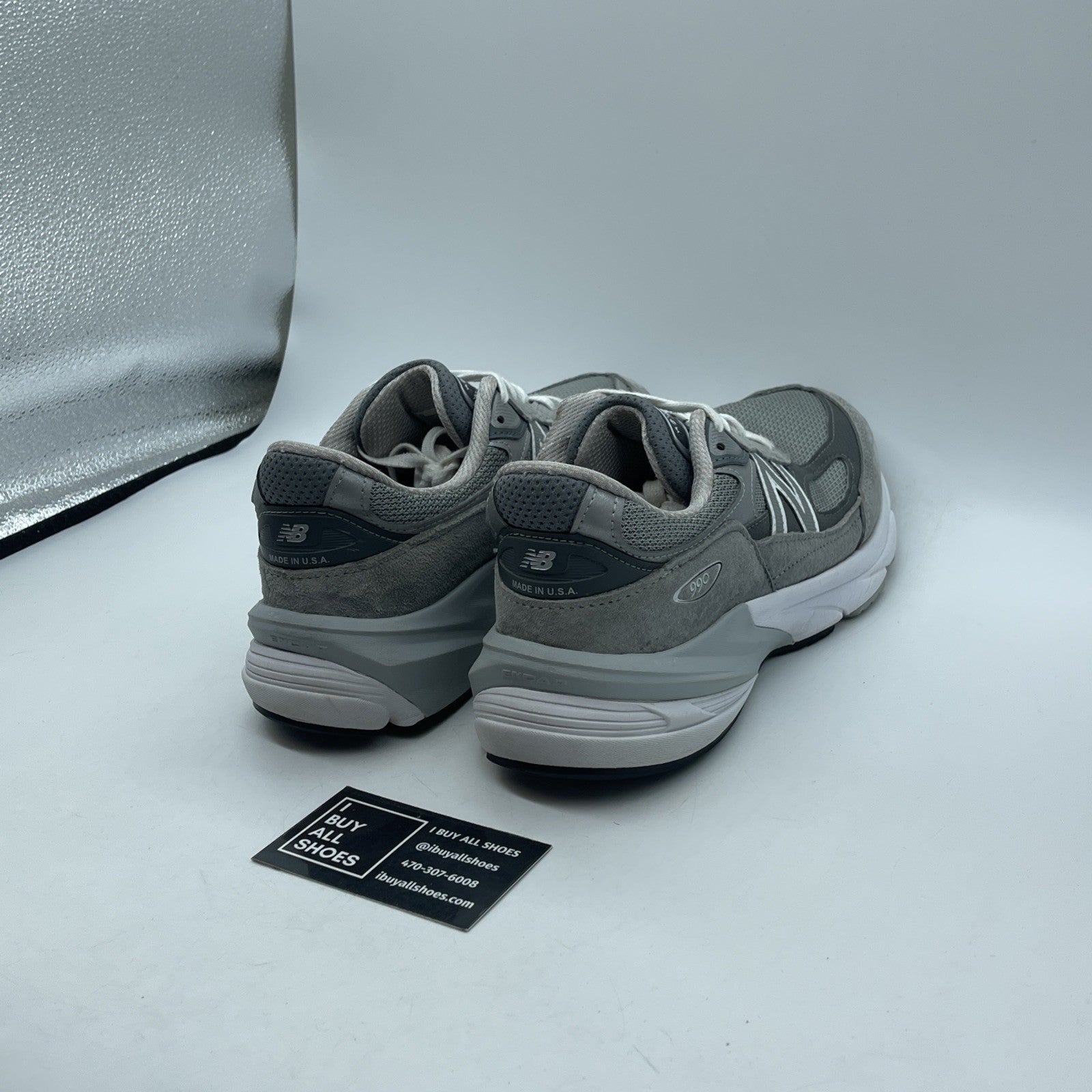 Size 8.5 - New Balance 990v6 Made in USA Castlerock Grey Suede (M990GL6)