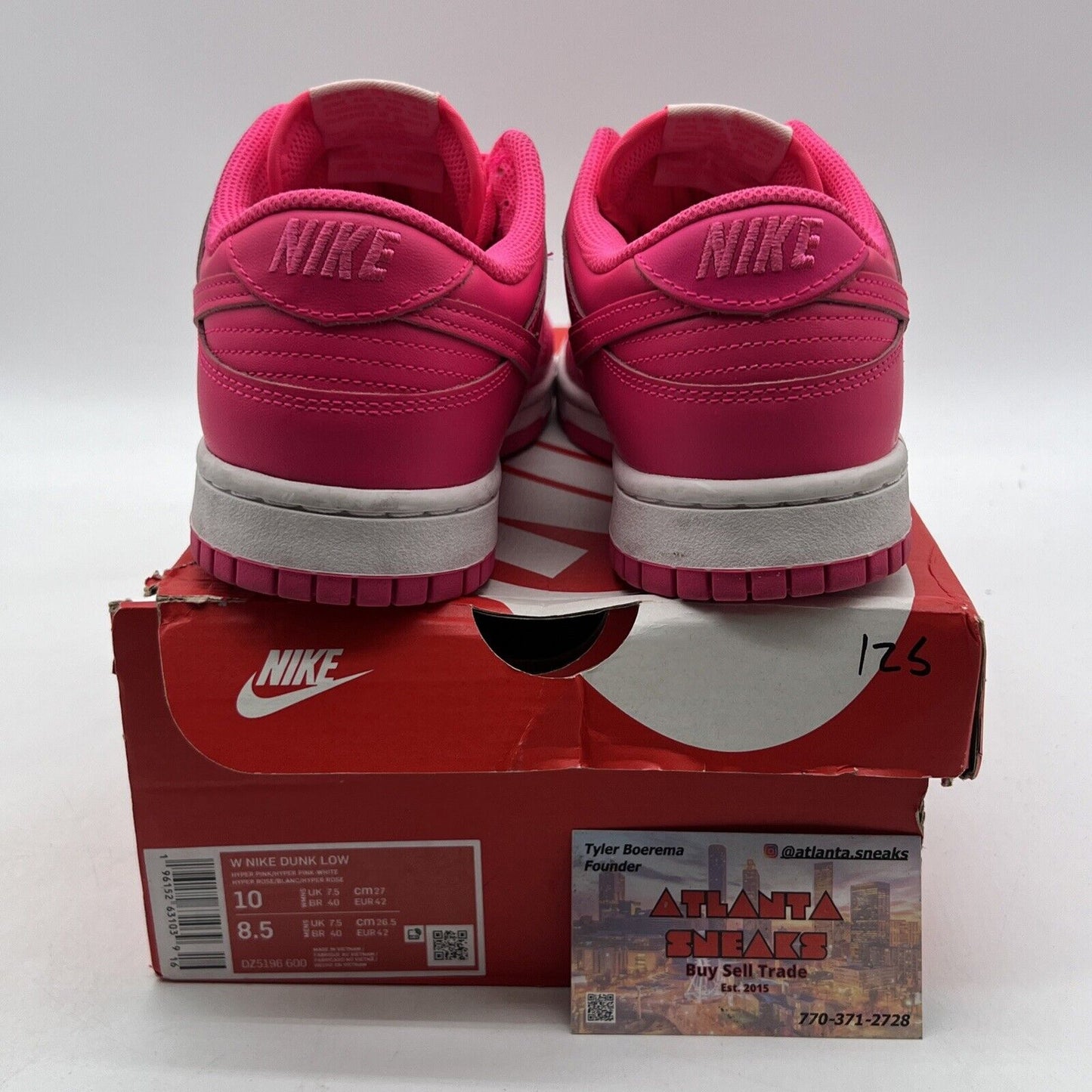 Size 10 - Nike Dunk Low Hyper Pink W (DZ5196-600)