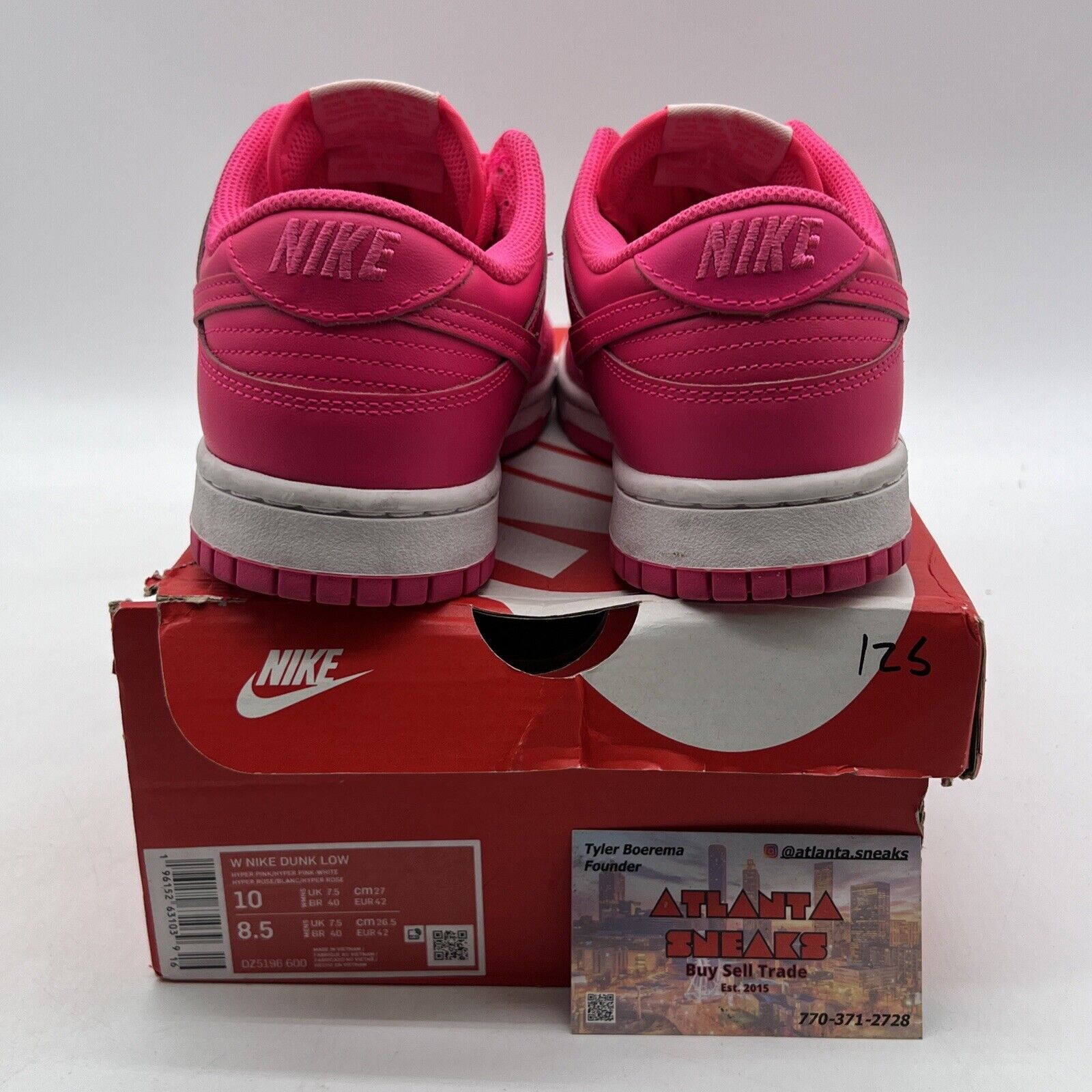Size 10 - Nike Dunk Low Hyper Pink W (DZ5196-600)
