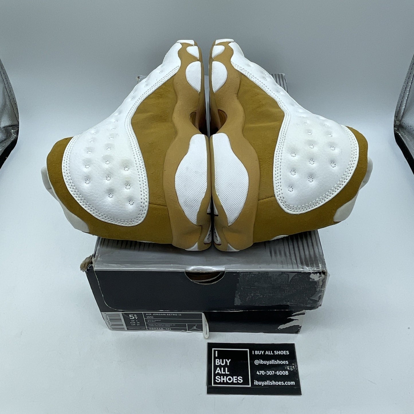 Size 5.5Y (GS) - Jordan 13 Retro Mid Wheat Brown Suede (309260-171)