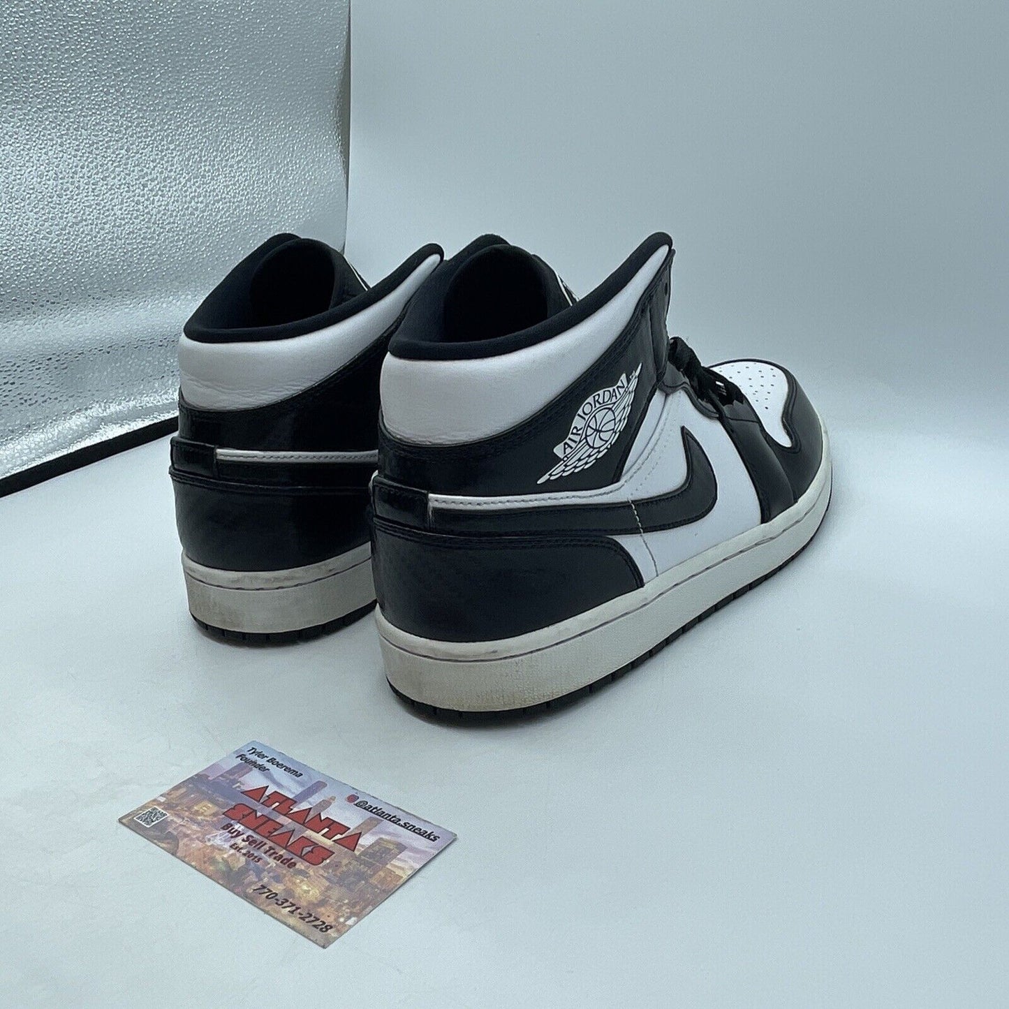 Size 10.5 - Air Jordan 1 SE Mid All Star 2021 White Black Leather (DD1649-001)
