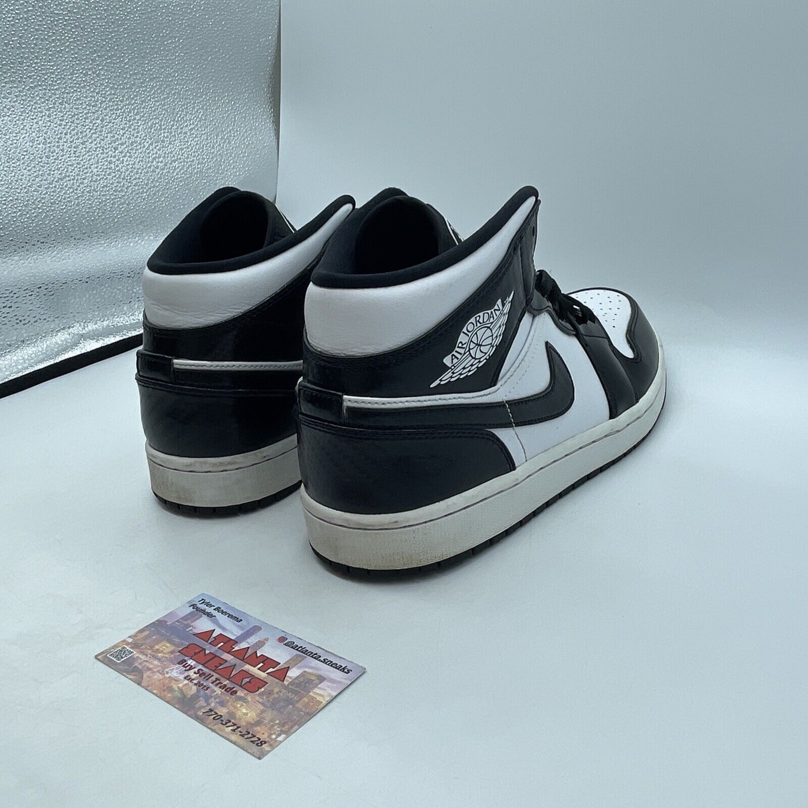 Size 10.5 - Air Jordan 1 SE Mid All Star 2021 White Black Leather (DD1649-001)