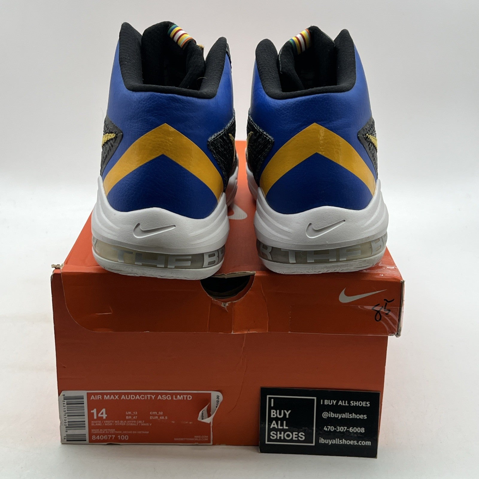 Size 14 - Nike Air Max Audacity Limited All Star - Fear The Brow (840677-100)