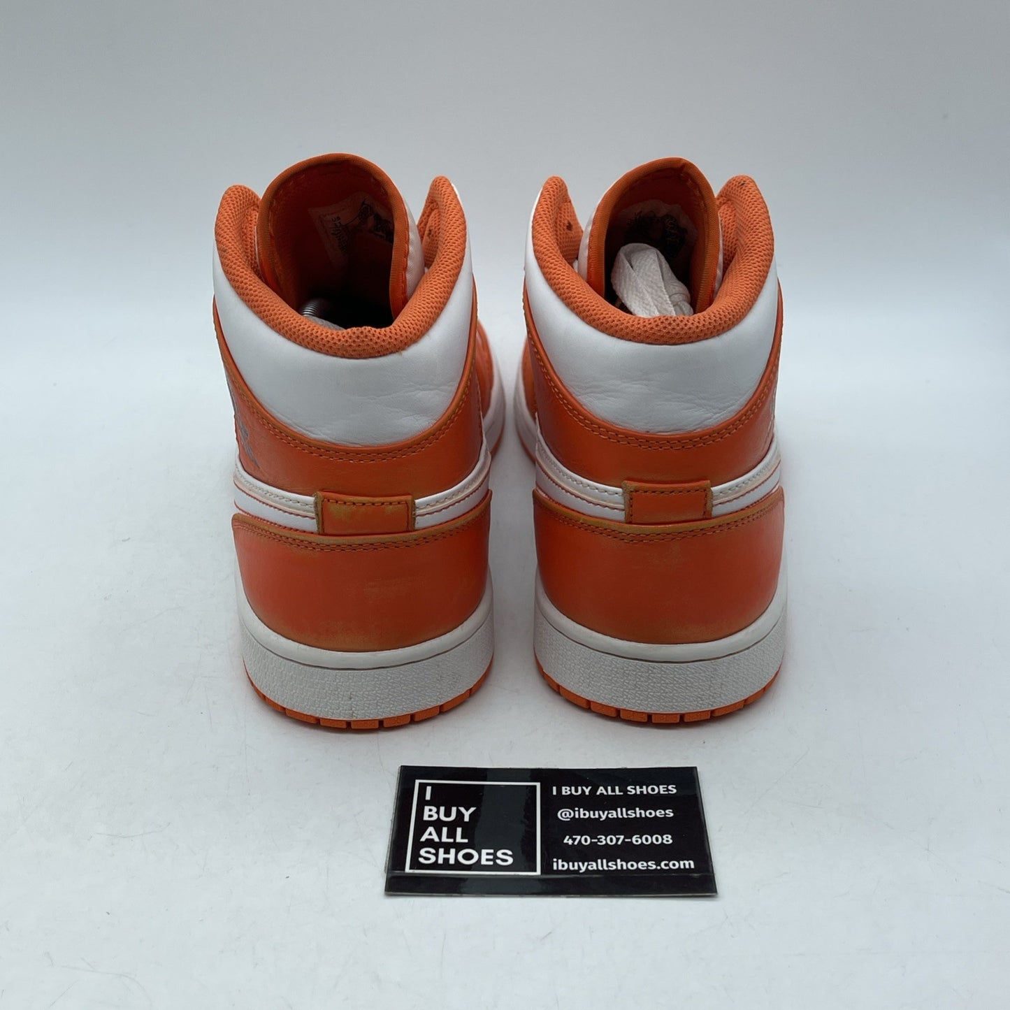 Size 11 - Air Jordan 1 SE Mid Electro Orange White Leather (DM3531-800)