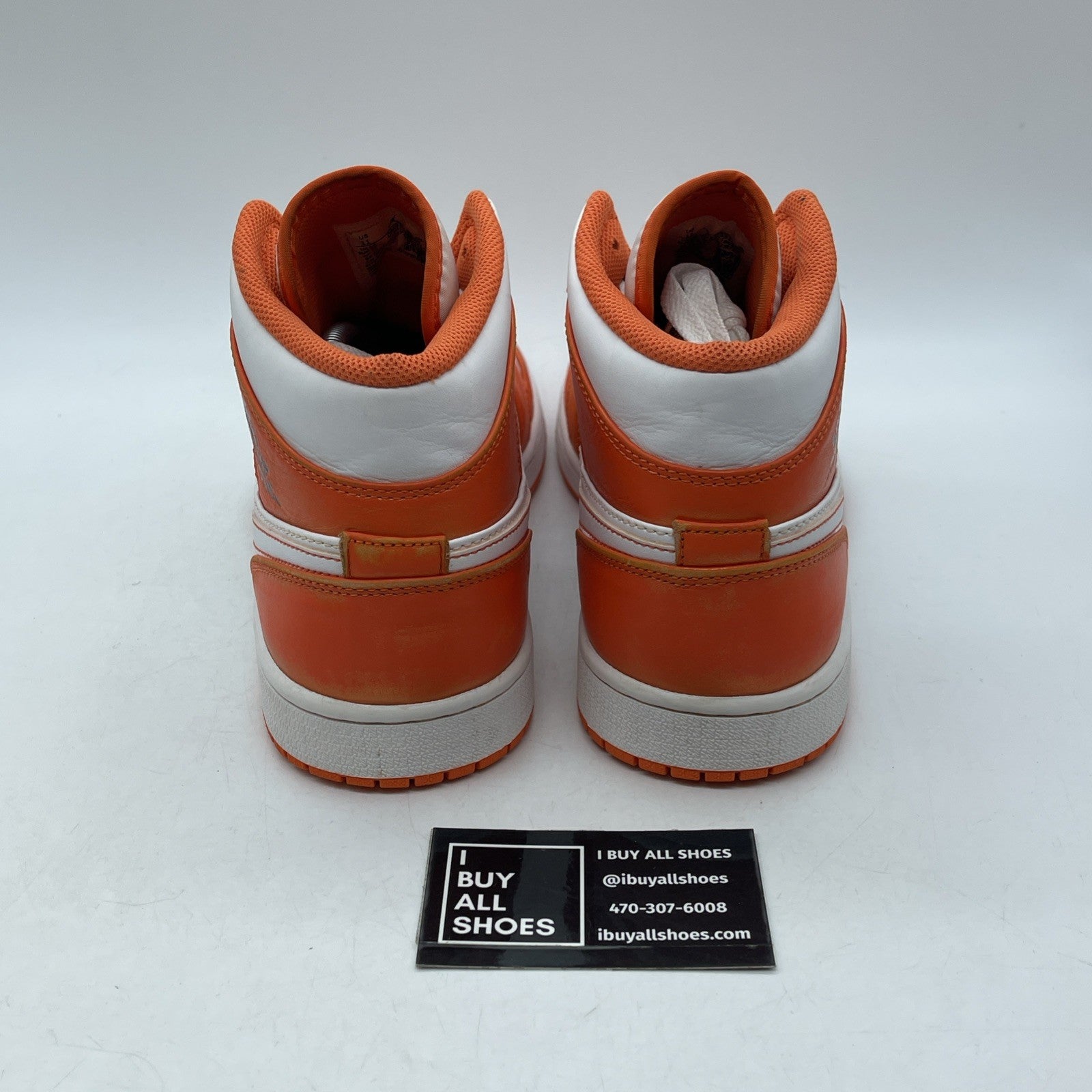 Size 11 - Air Jordan 1 SE Mid Electro Orange White Leather (DM3531-800)