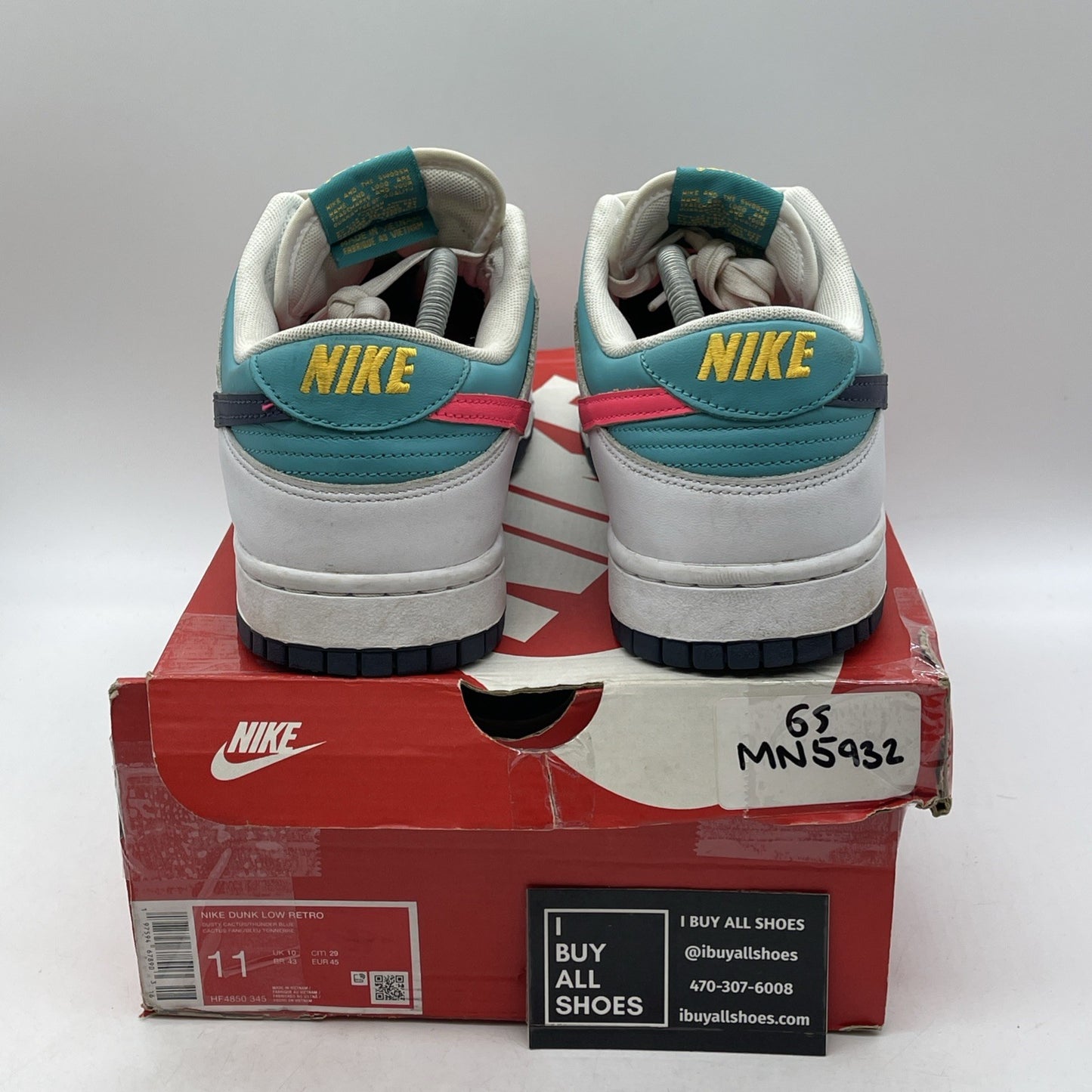 Size 11 - Nike Dunk Low Dusty Cactus Thunder Blue Un Leather (HF4850-345)