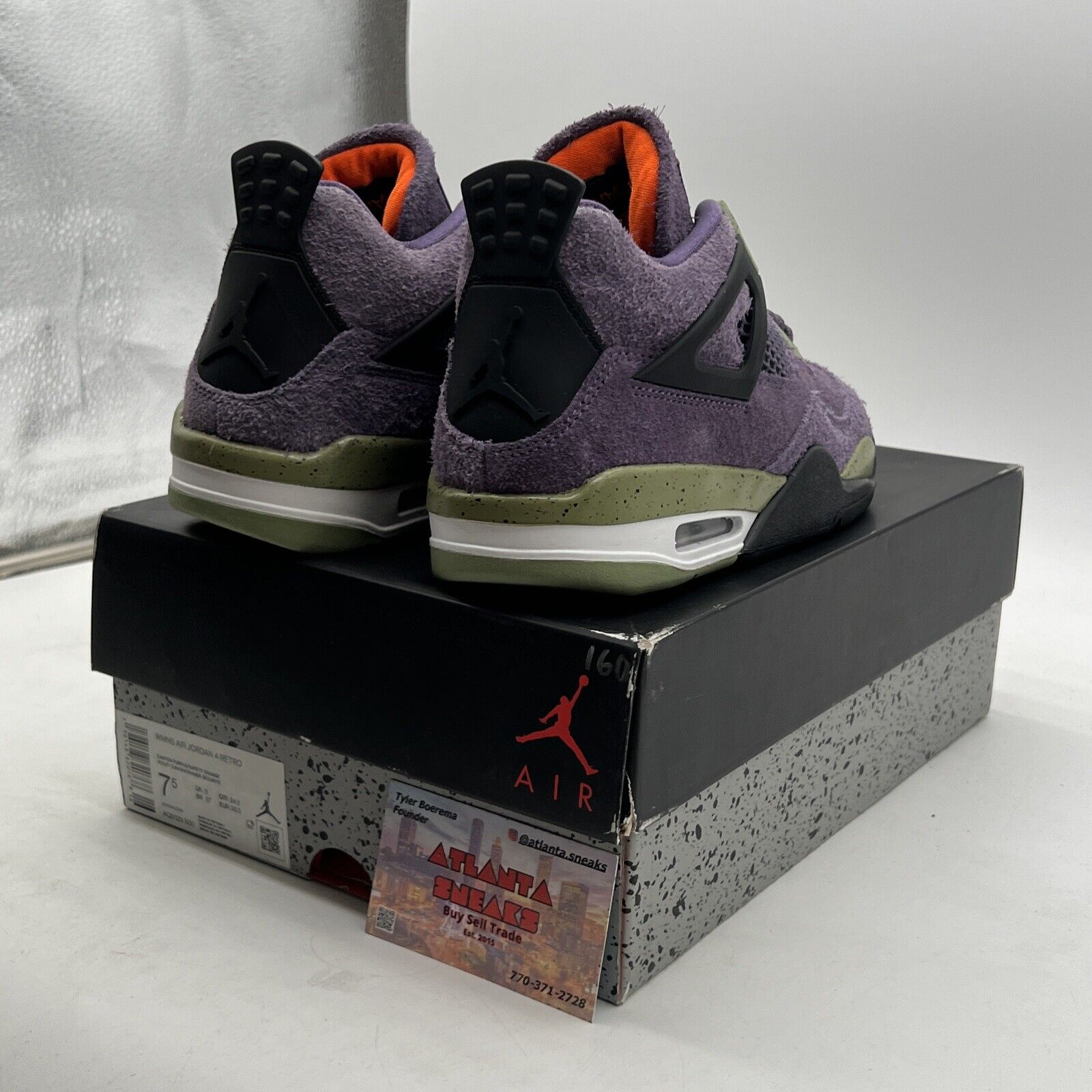 Size 7.5 - Air Jordan 4 Retro Mid Canyon Purple W (AQ9129-500)