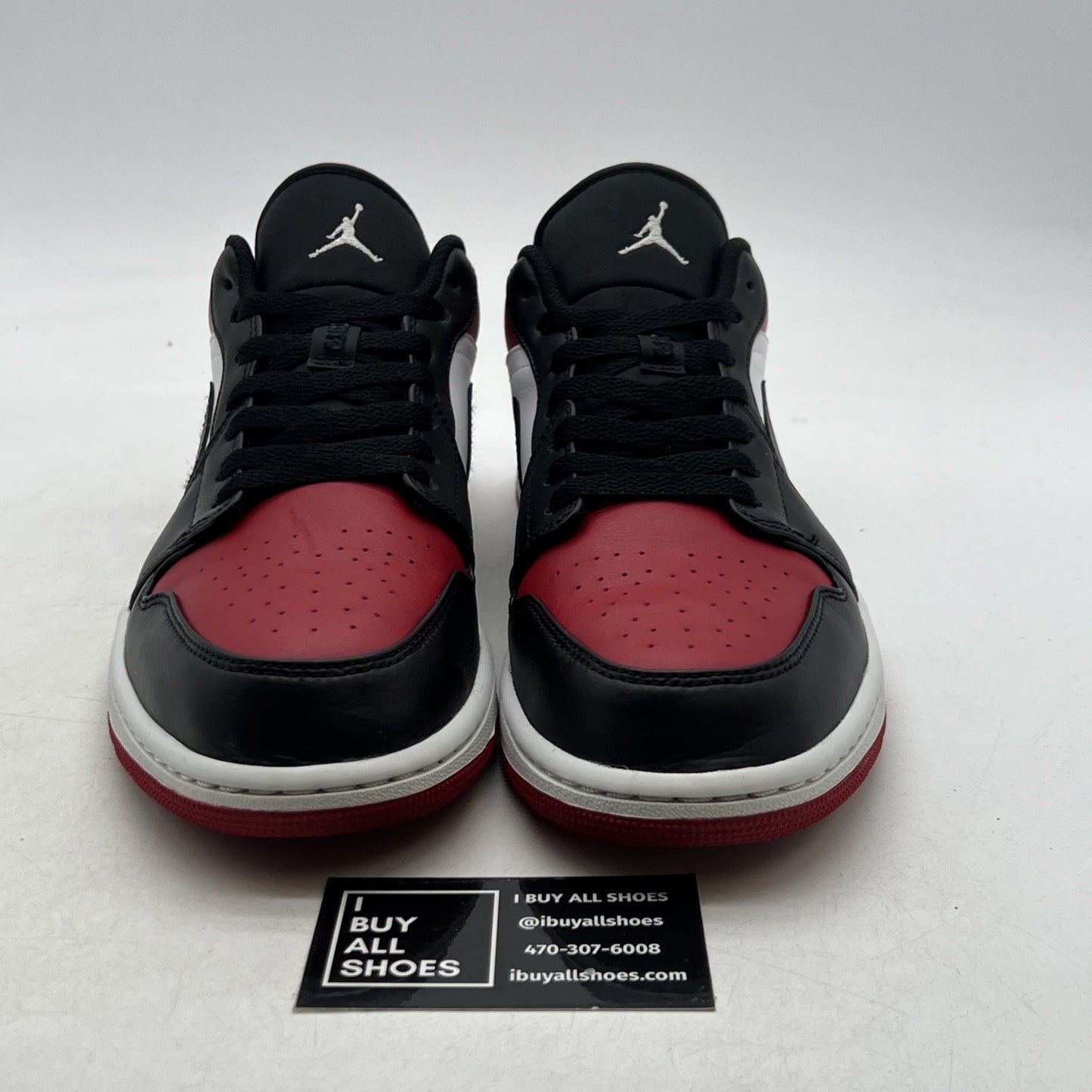 Size 11 - Air Jordan 1 Low Bred Toe (553558-612)