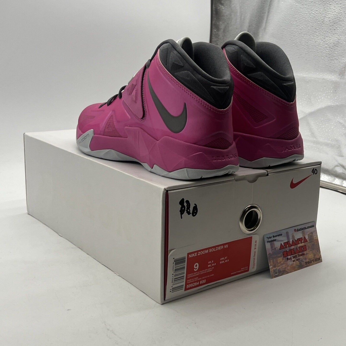 Size 9 - Nike LeBron Zoom Soldier 7 Kay Yow (599264-600)