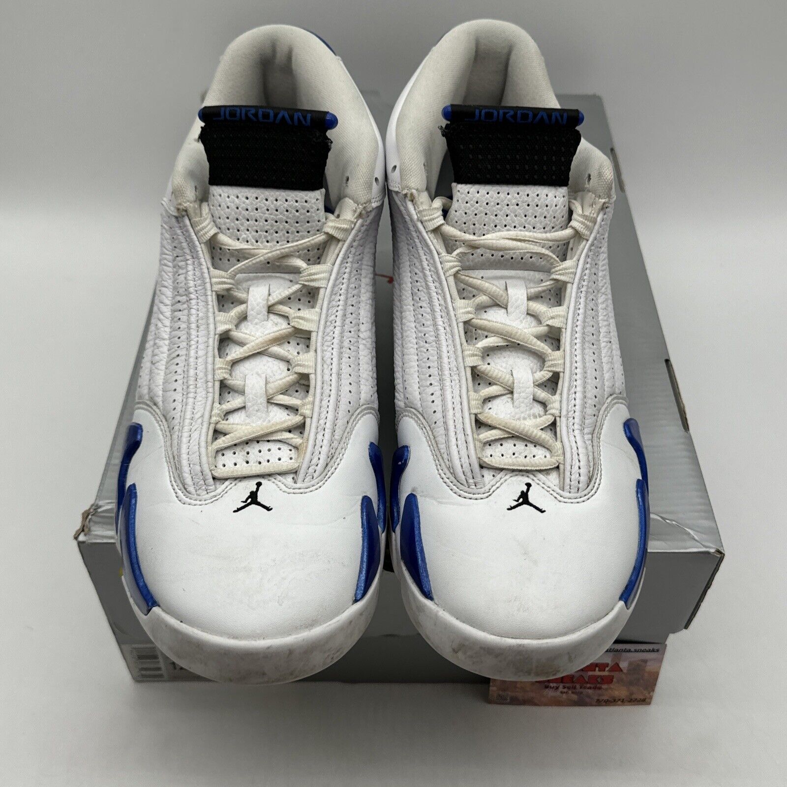 Size 12 - Jordan 14 Retro Hyper Royal 2020 White Leather Blue Royal OG All