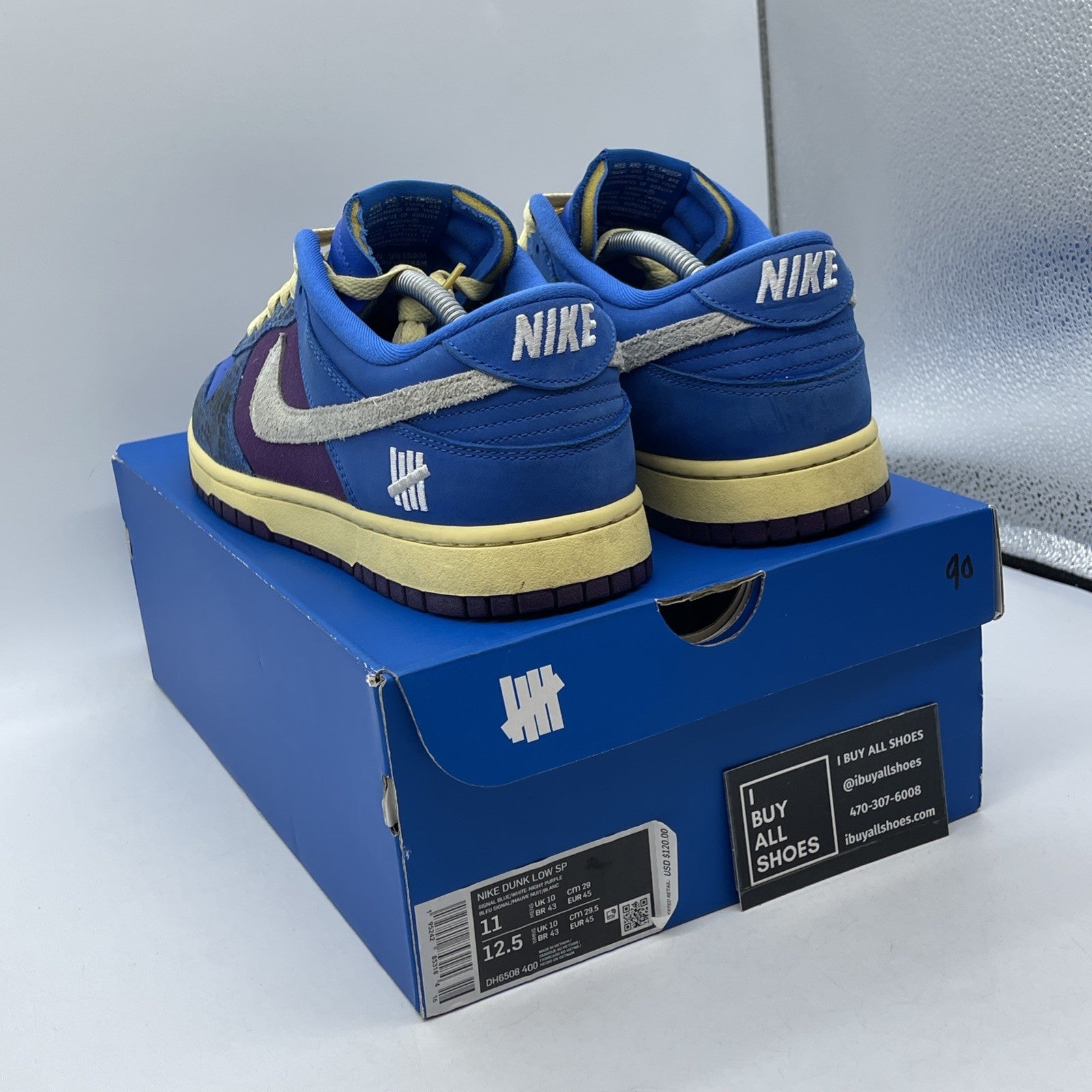 Size 11 - Nike Undefeated x Dunk SP Low 5 On It Blue Grey Suede (DH6508-400)