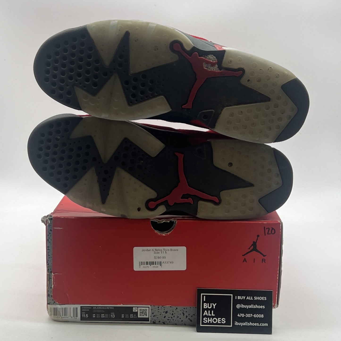 Size 11.5 - Air Jordan 6 Retro Toro Bravo (CT8529-600)