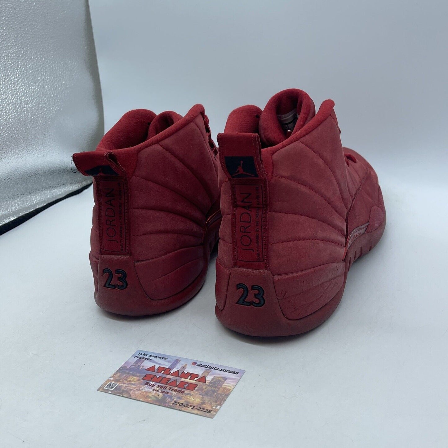 Size 12 - Air Jordan 12 Retro Gym Red Black Suede Leather (130690-601)