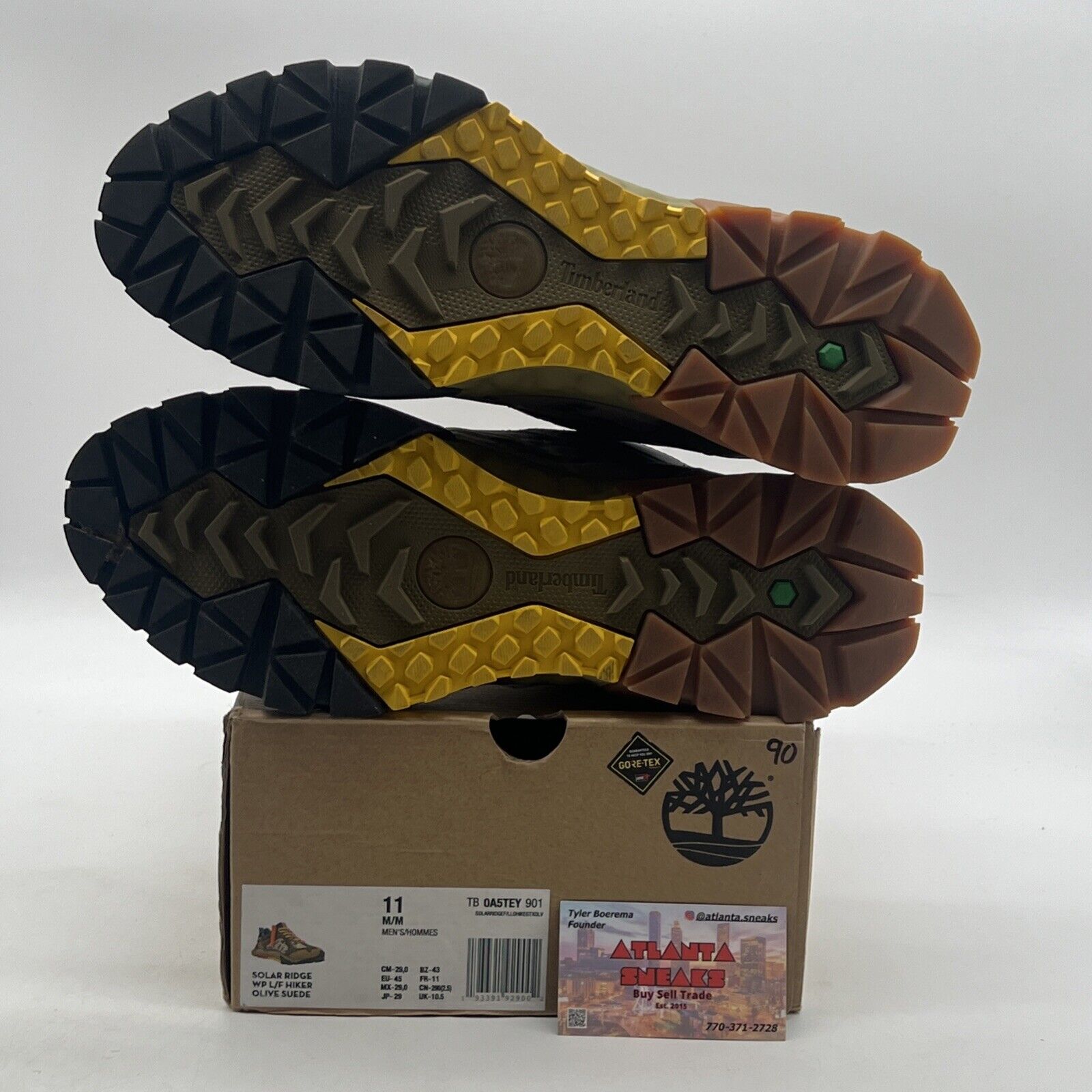 Size 11 - Timberland x BeeLine X Goretex Solar Ridge GTX Olive Green