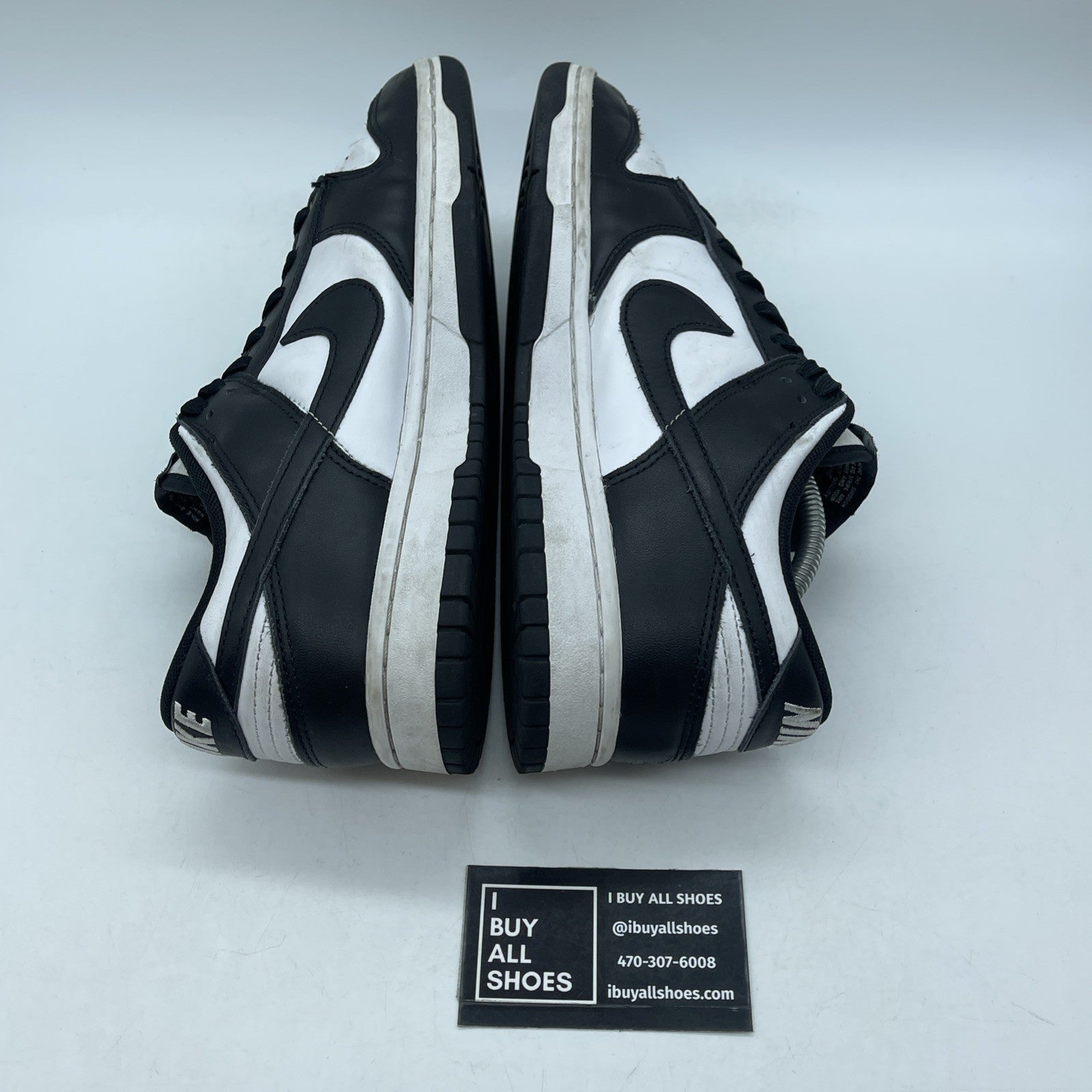 Size 10.5 - Nike Dunk Low Black White Leather (DD1391-100)