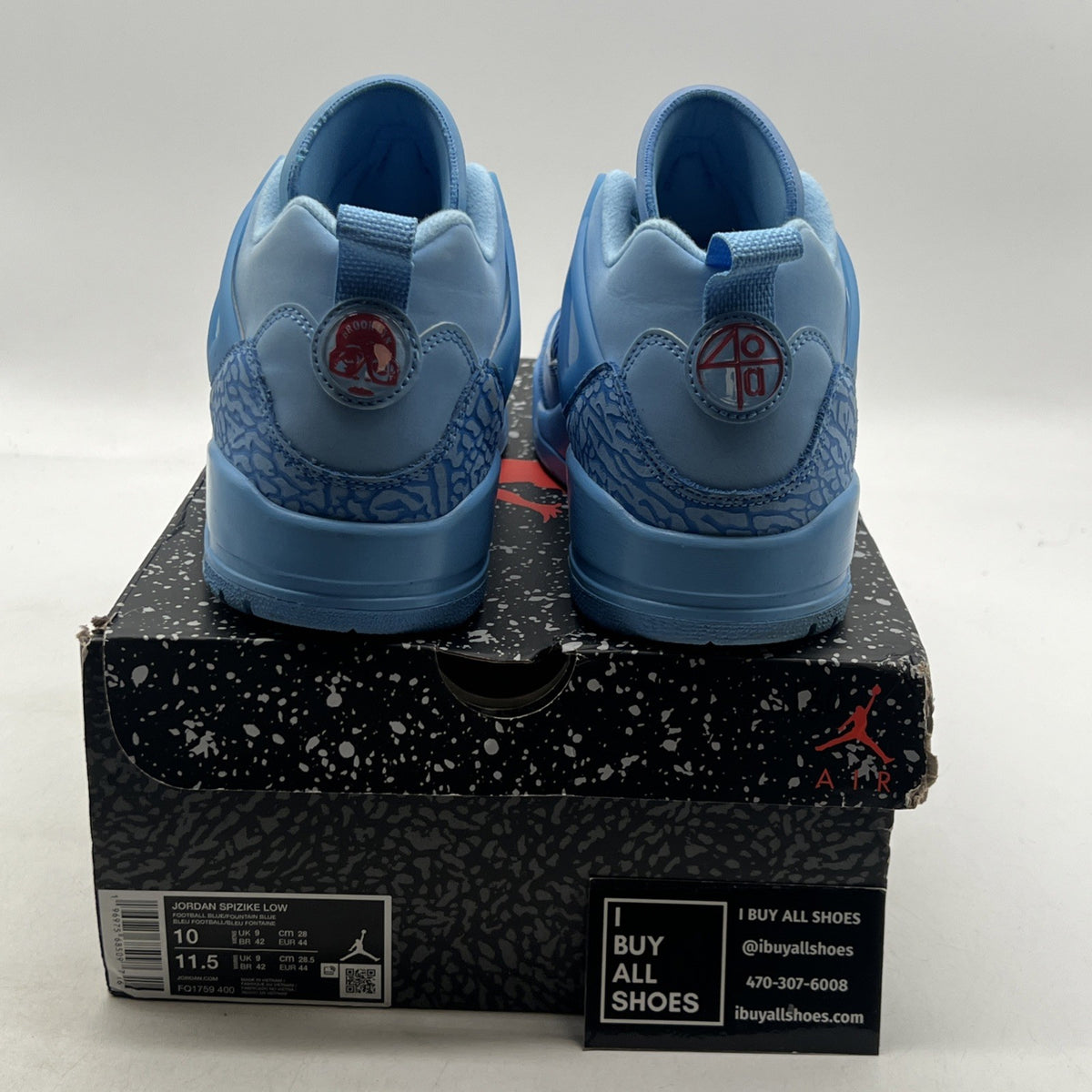 Size 10 - Air Jordan Spizike Low Houston Oilers (FQ1759-400)