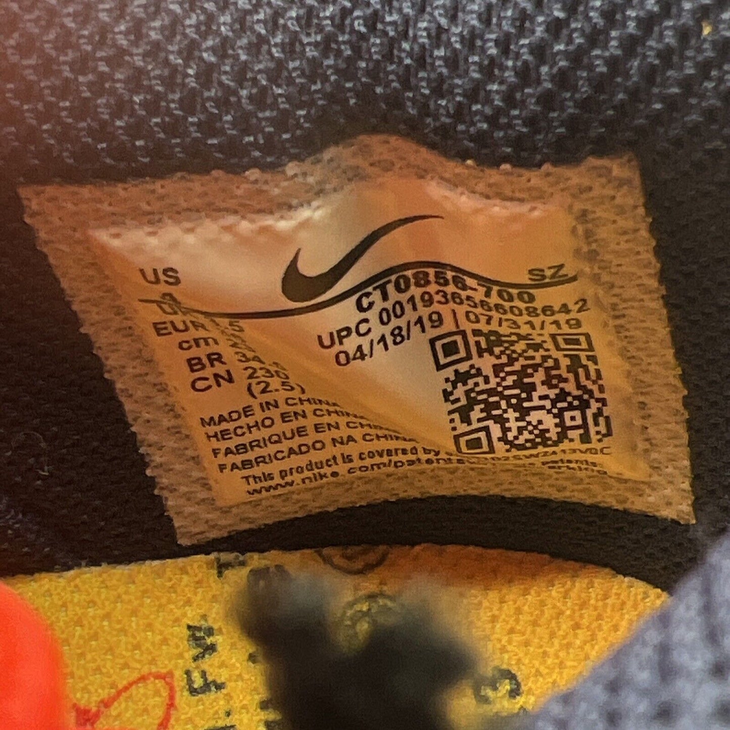 Size 4 - Nike Dunk Low x OFF-WHITE University Gold 2019 Heavy Yellow CT0856-700