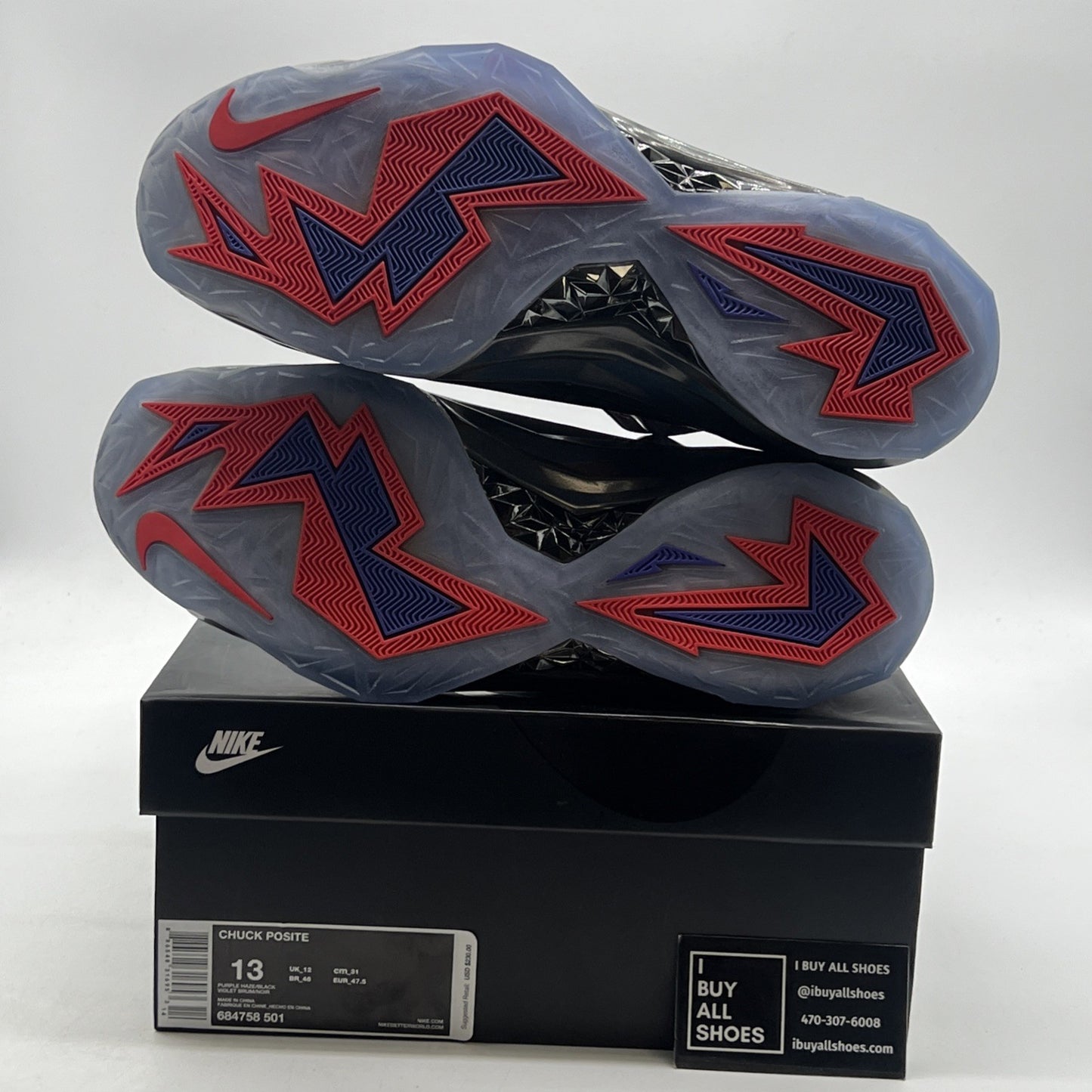 Size 13 - Nike Chuck Posite Purple Haze (684758-501)