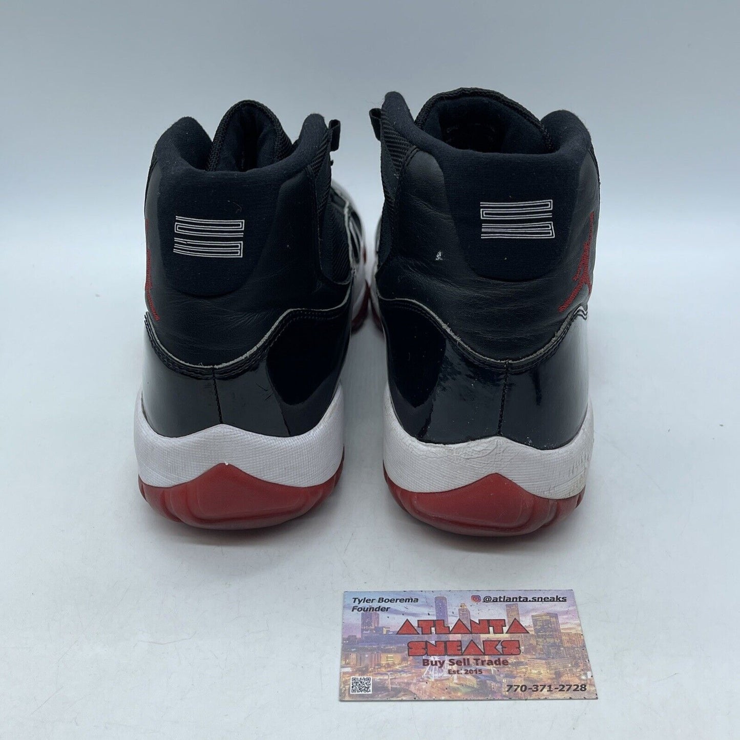 Size 11.5 - Jordan 11 Retro High Bred Red White Black Leather Suede (378037-061)