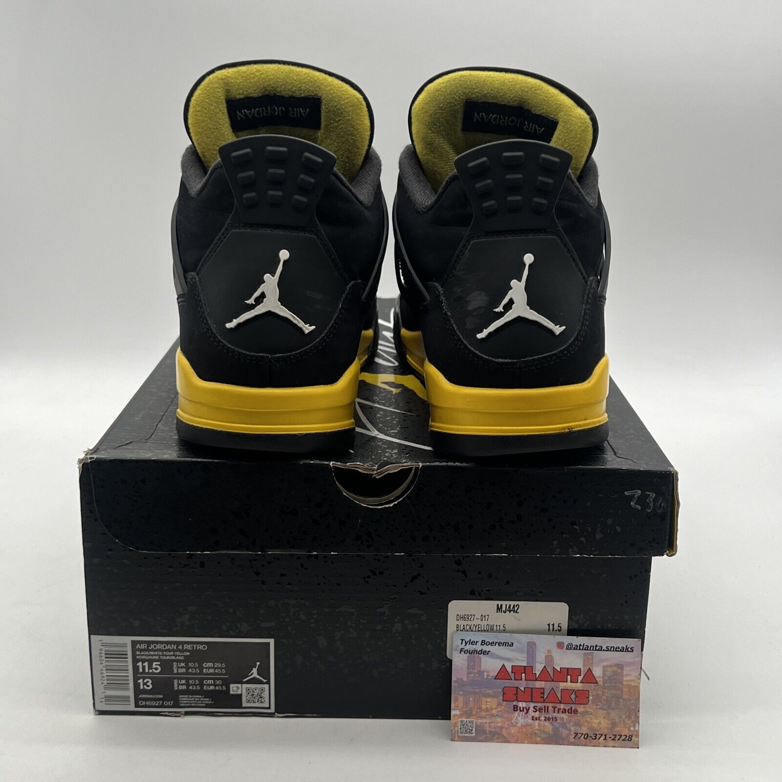 Size 11.5 - Air Jordan 4 Retro Mid Thunder (DH6927-017)